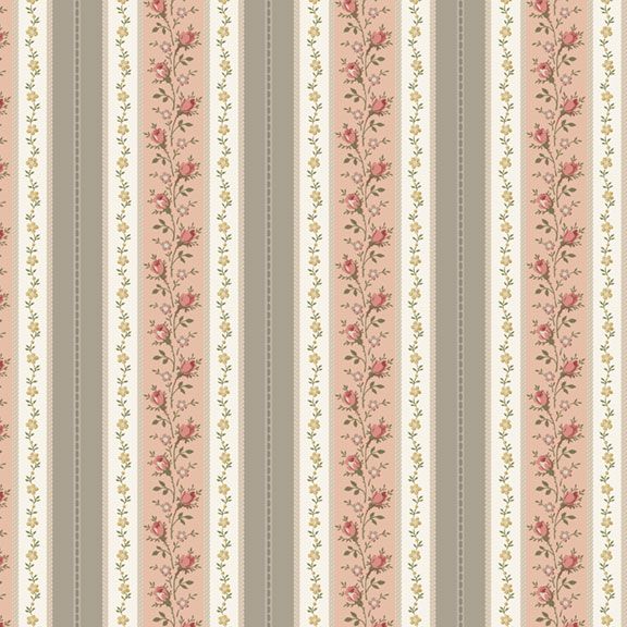 Rose Stripe Fabric