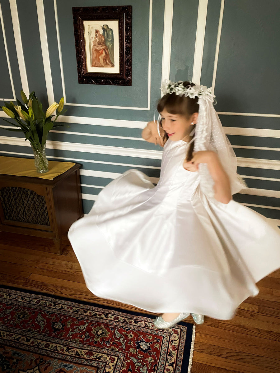 first communion dresses near me Lace Communion Dress 9