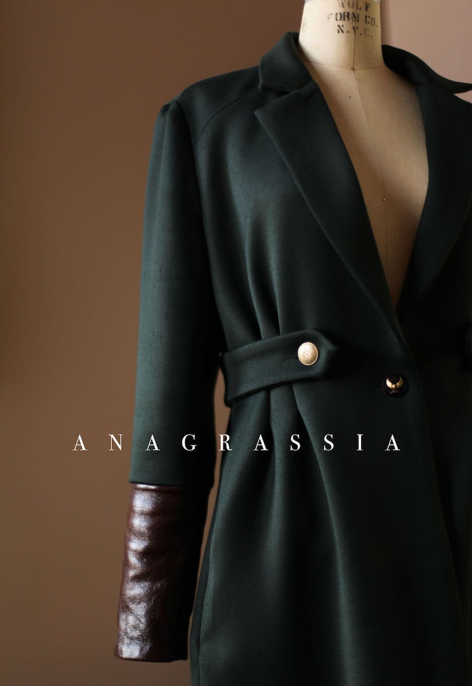 dark green dress coat Dark Green Wool Coat 0/2 / Dark Green