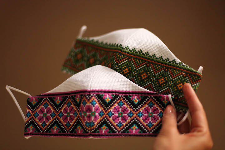 Ukrainian embroidered face masks