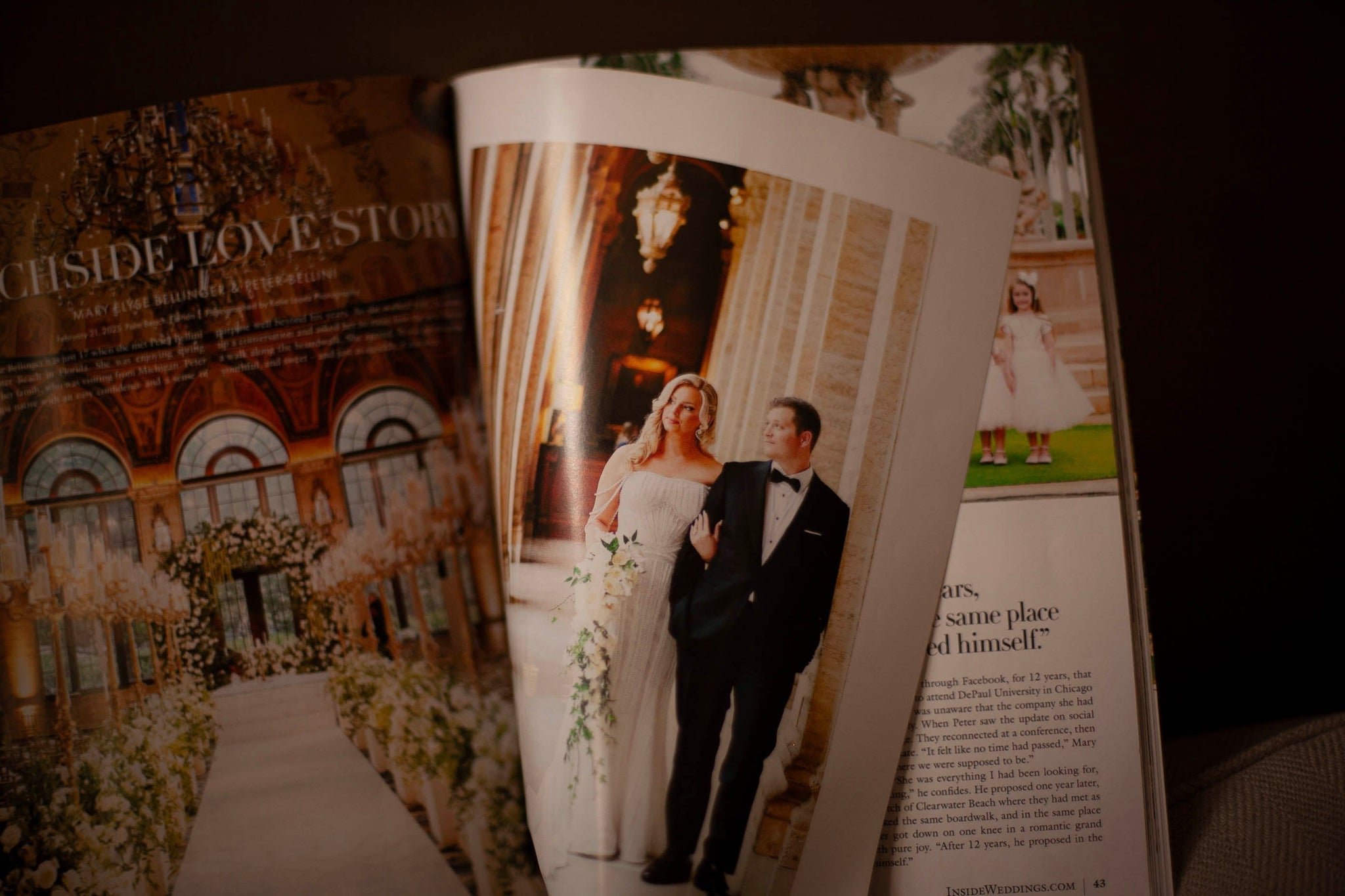 Anagrassia Featured in Inside Weddings Magazine