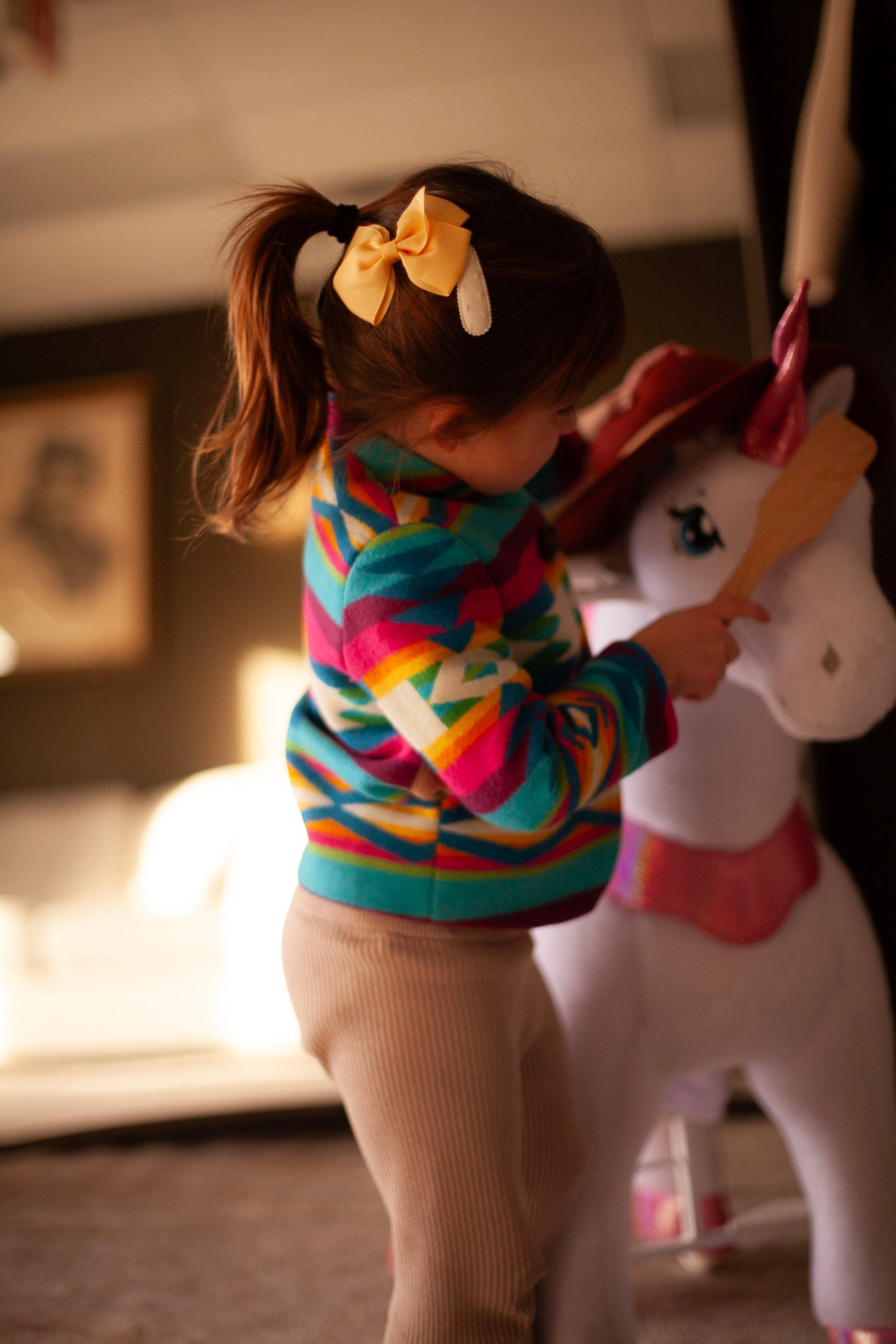 rainbow wool luxury jacket for kids
