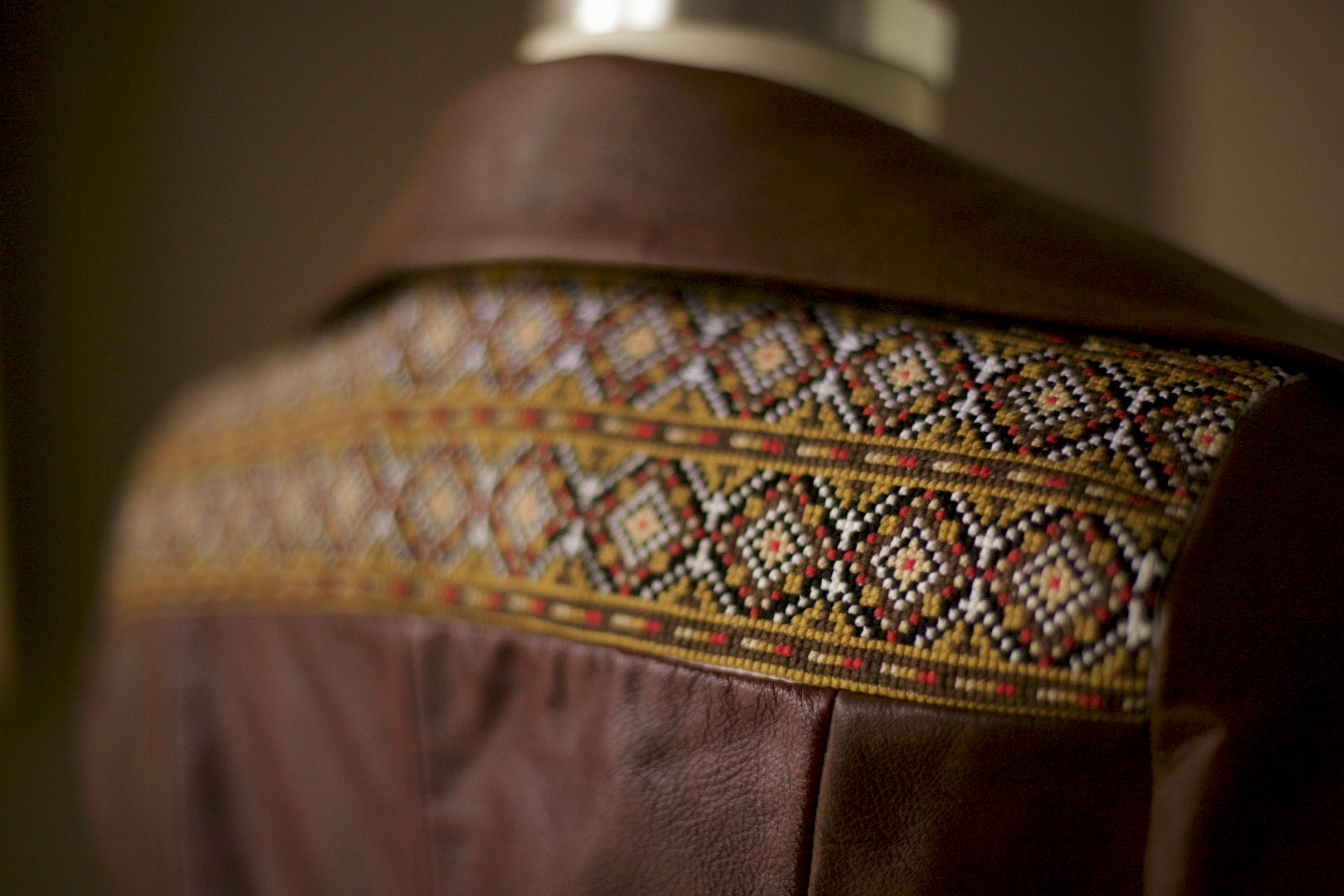 The Ukrainian Embroidered Leather Jacket