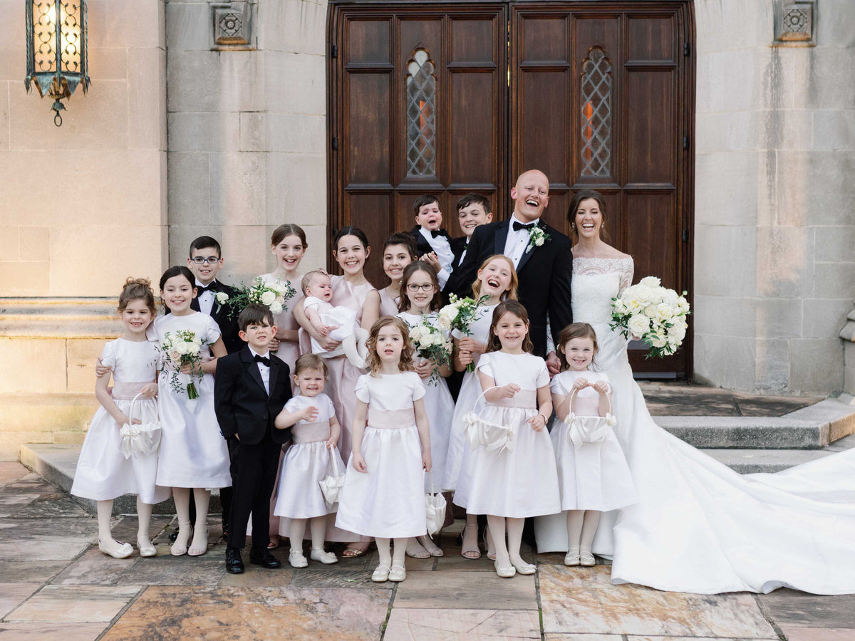 matching bridesmaid and flower girl dresses Junior – A N A G R A S S I A junior bridesmaid