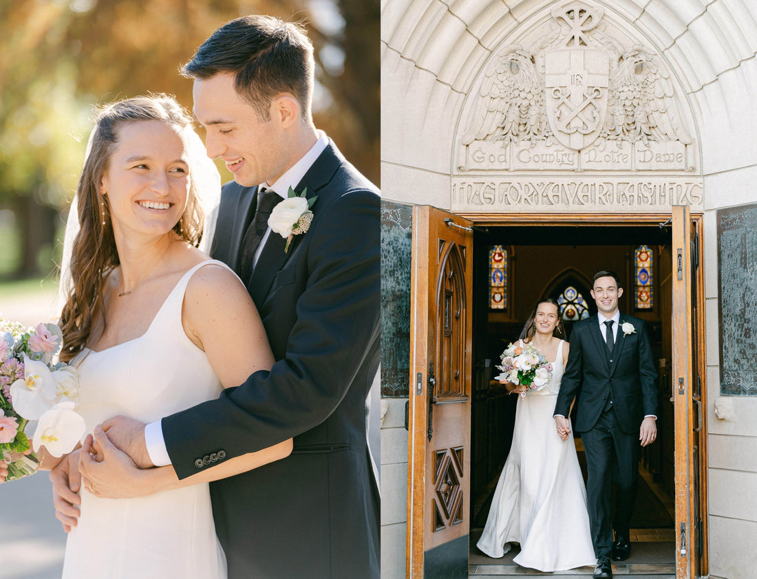 custom silk crepe wedding gown