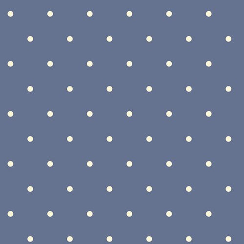 blue polka dot fabric