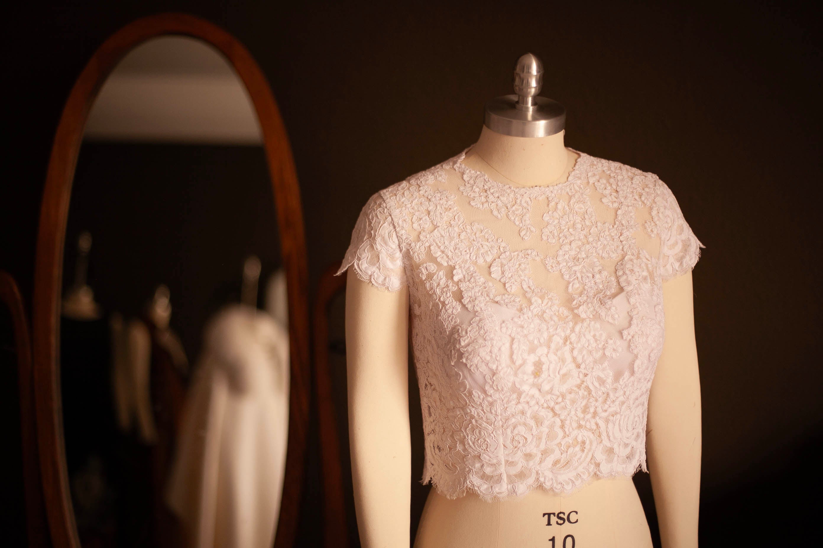 alencon lace topper for wedding