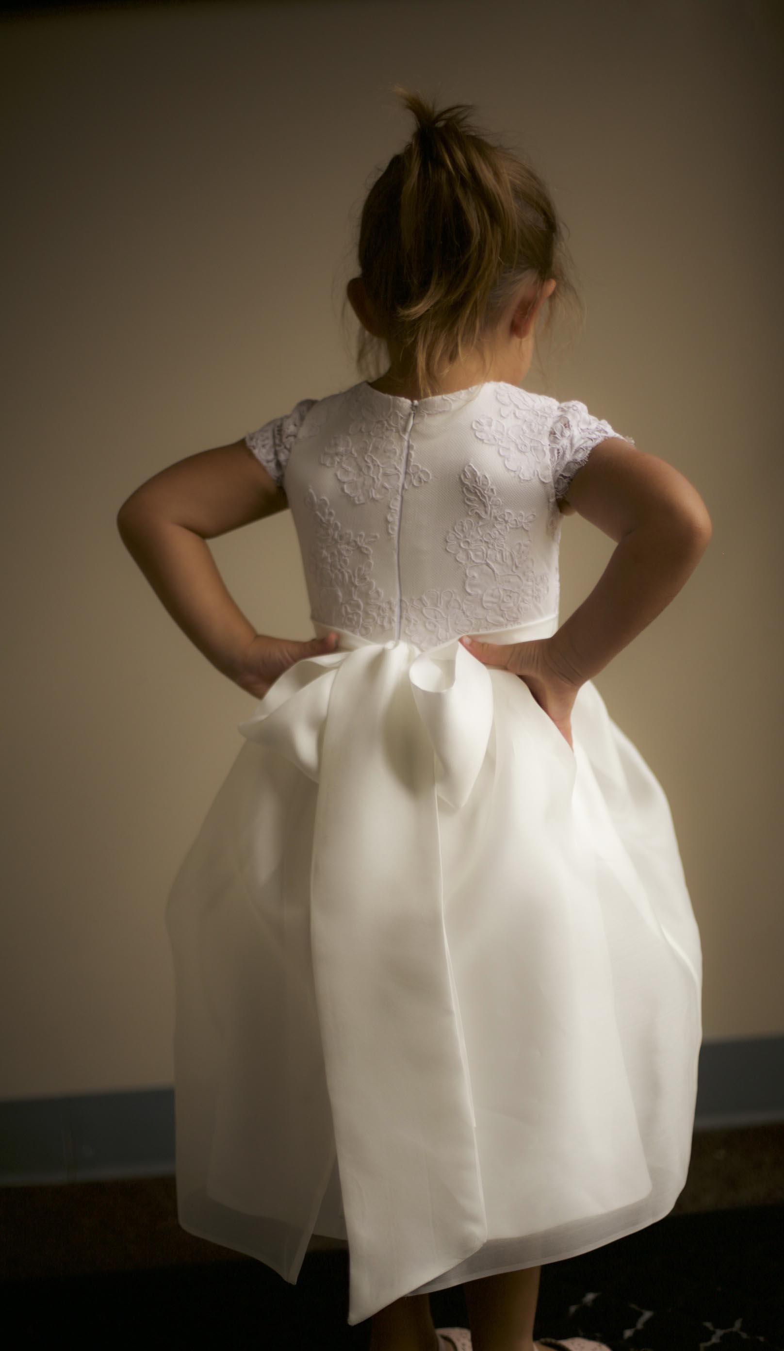silk organza flower girl dress