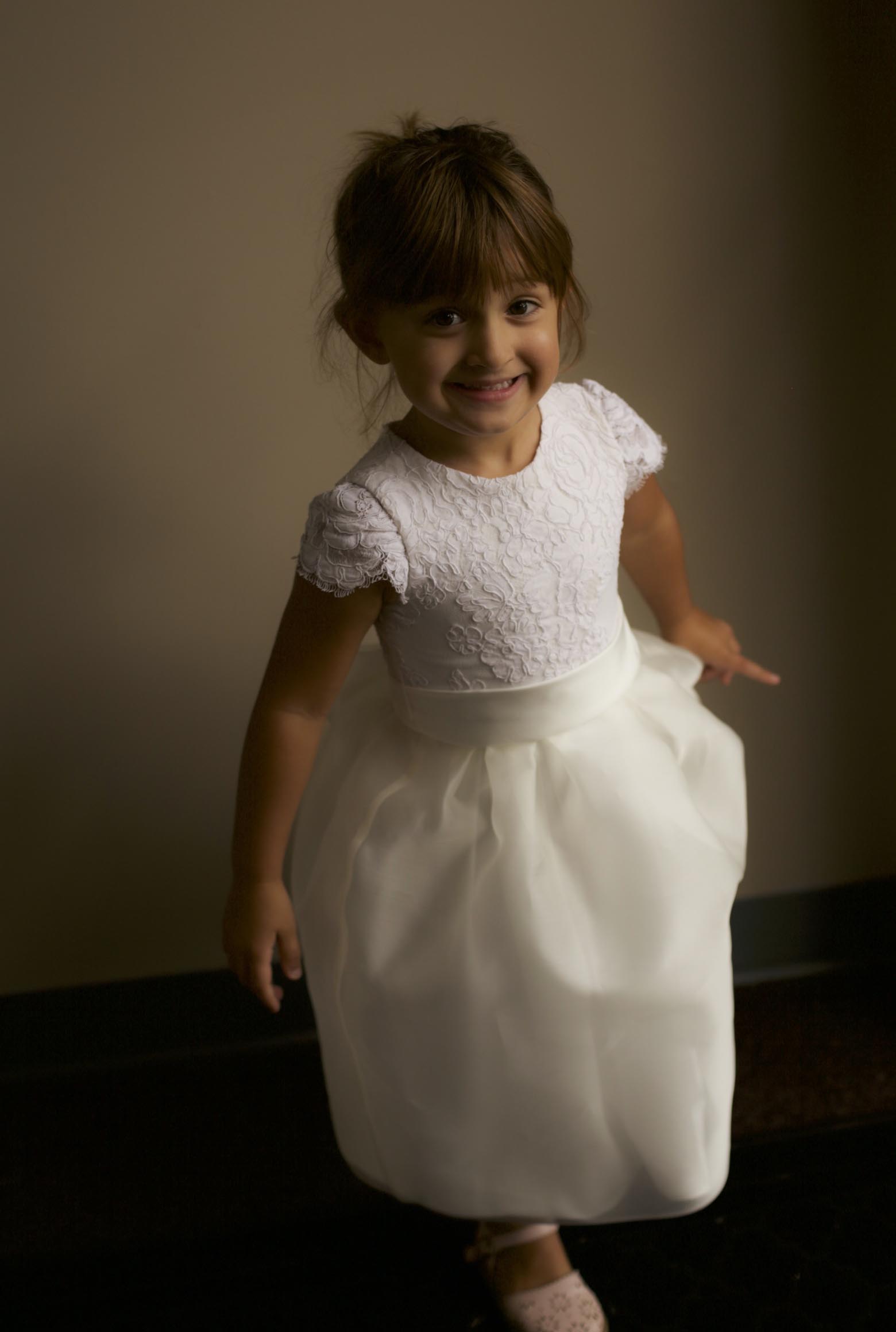 bubble flower girl dress