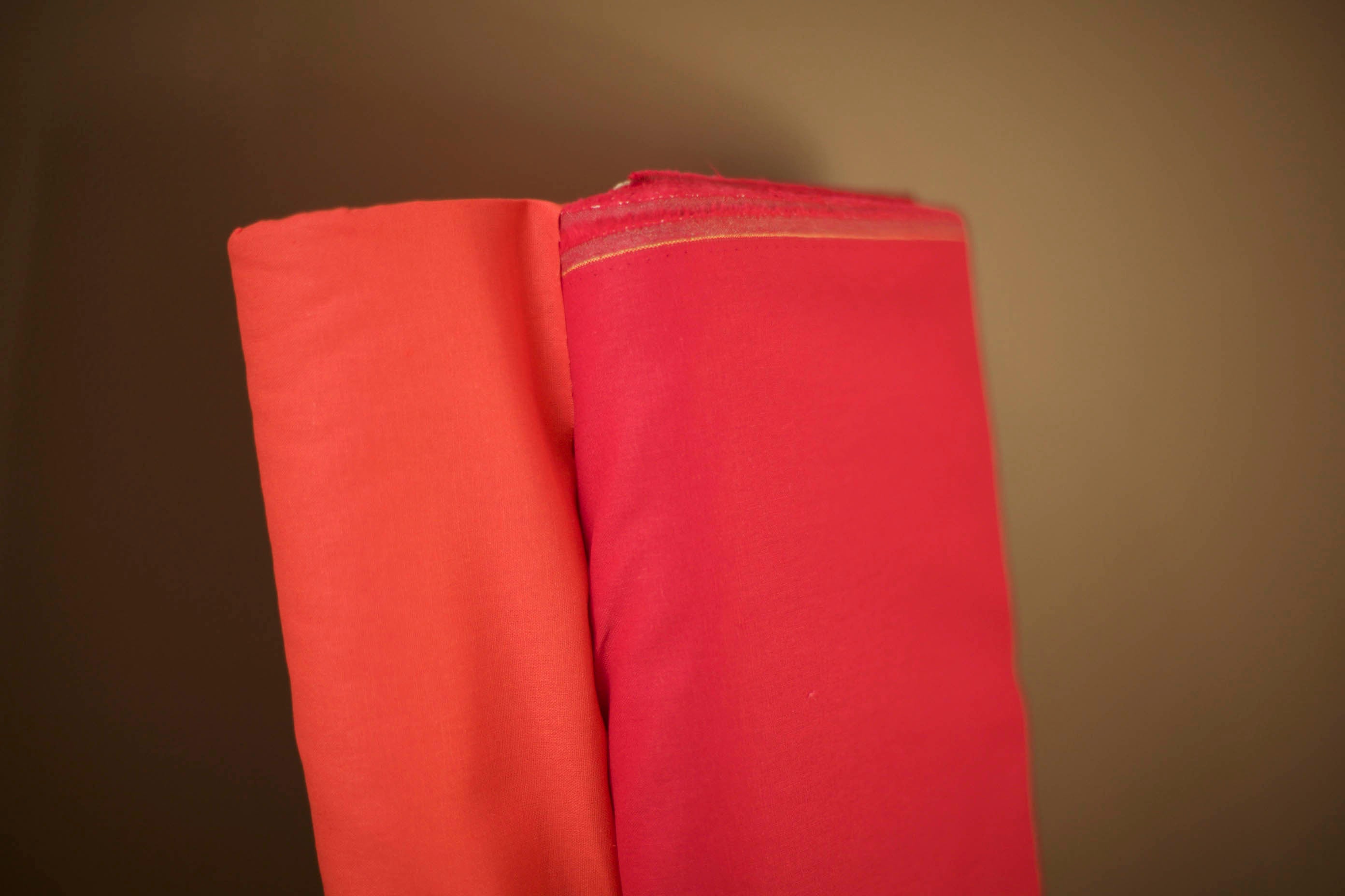 red linen fabrics