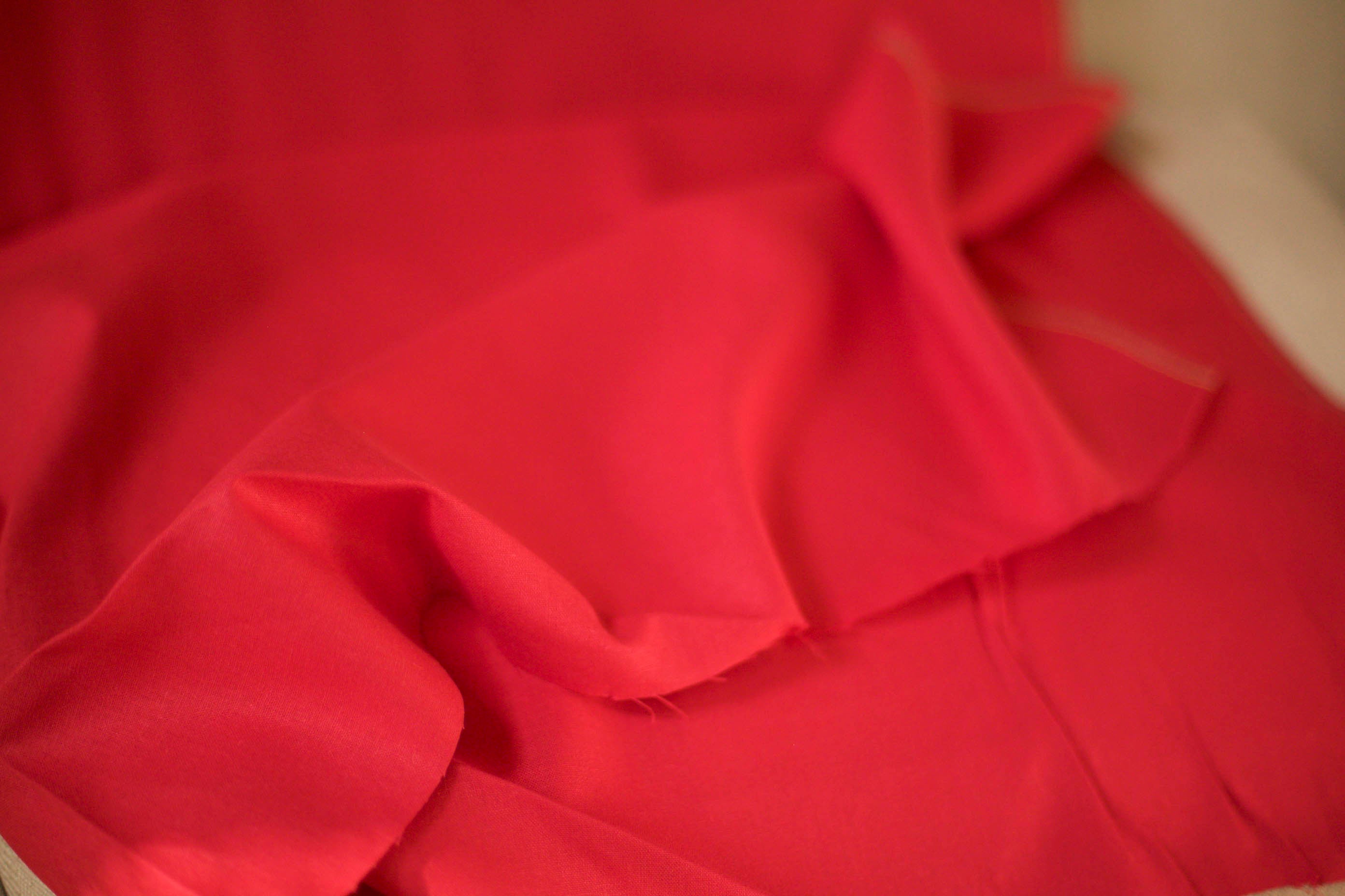 Essex crimson cotton linen