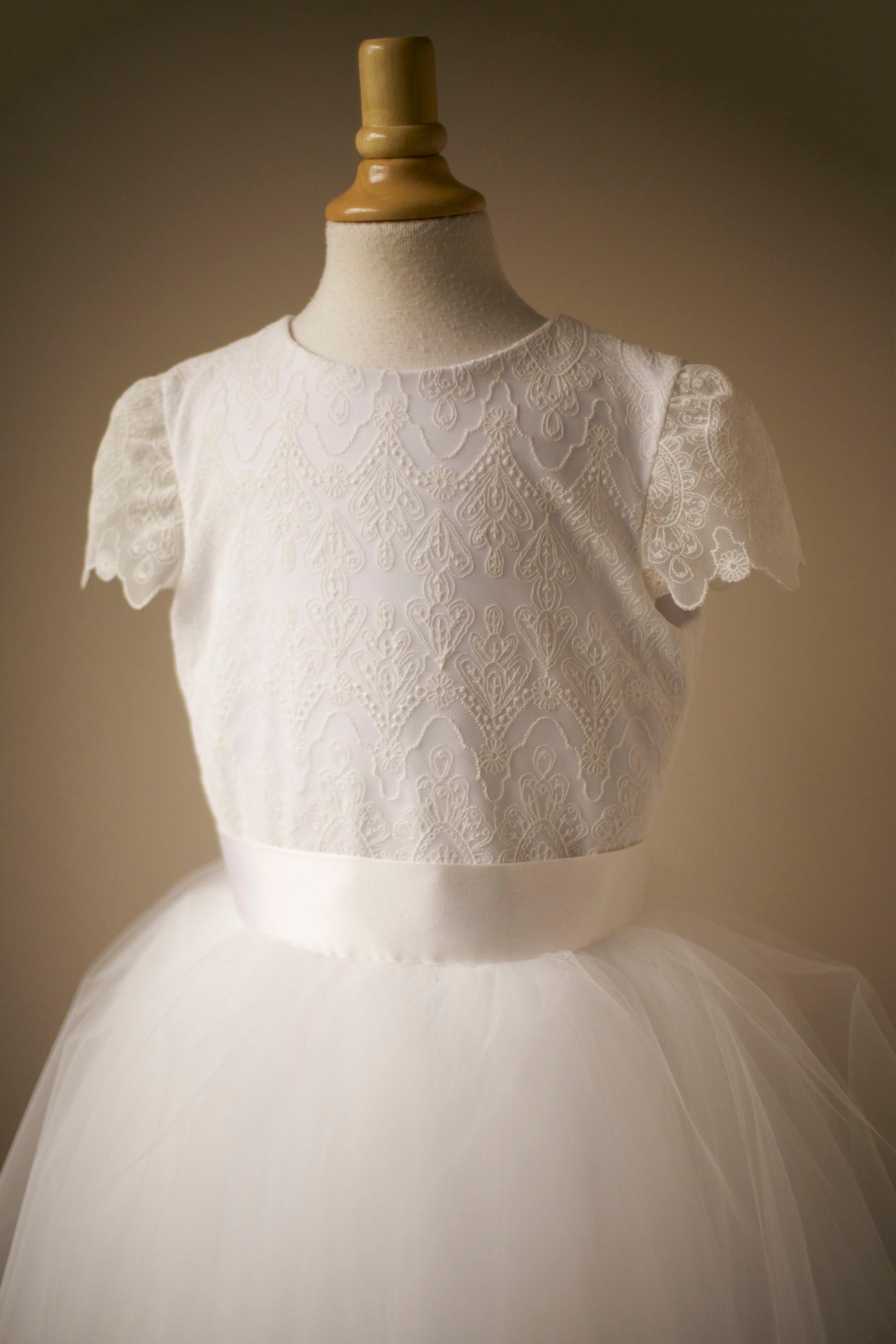 boho lace communion dress