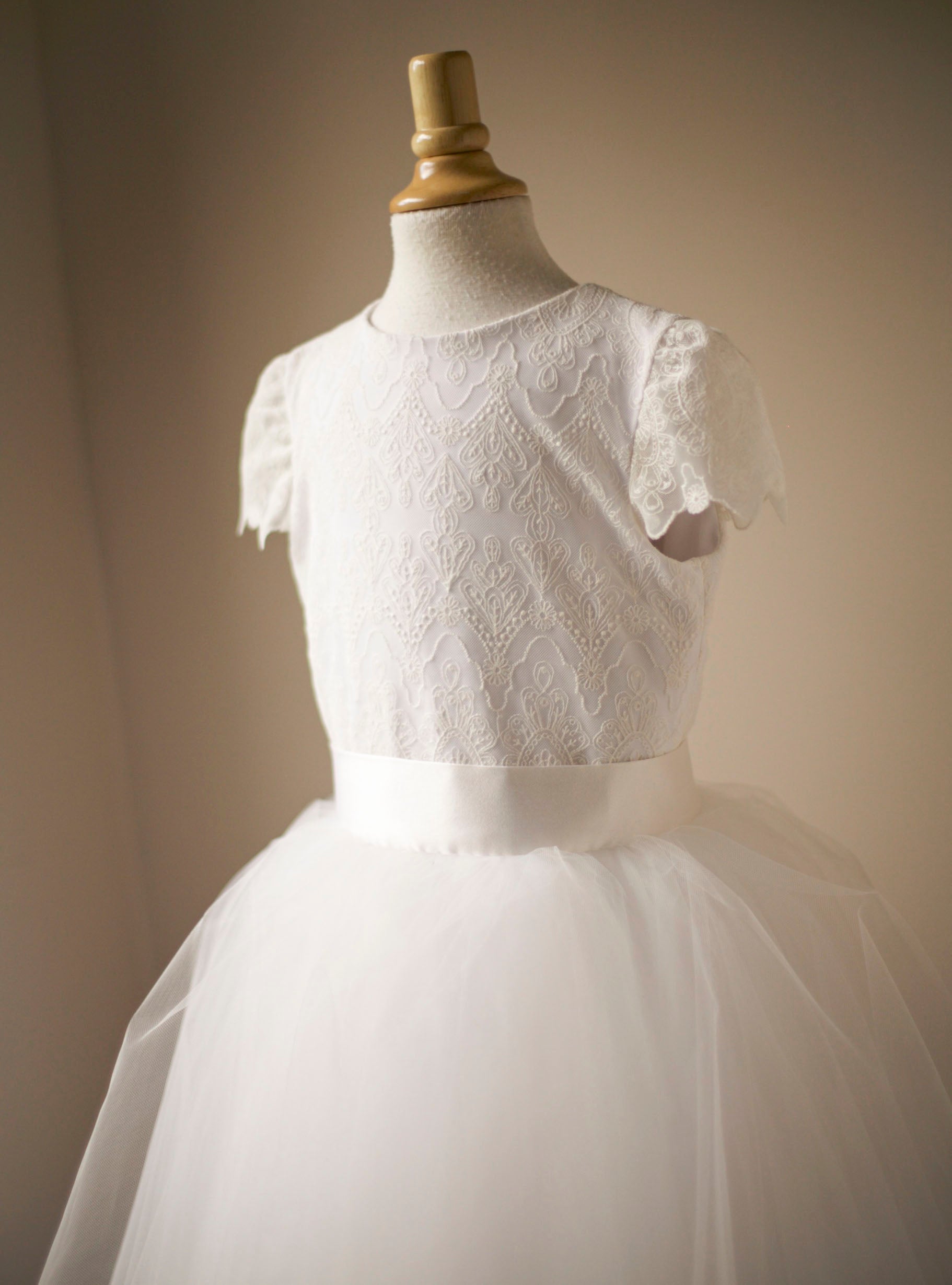 white communion dress