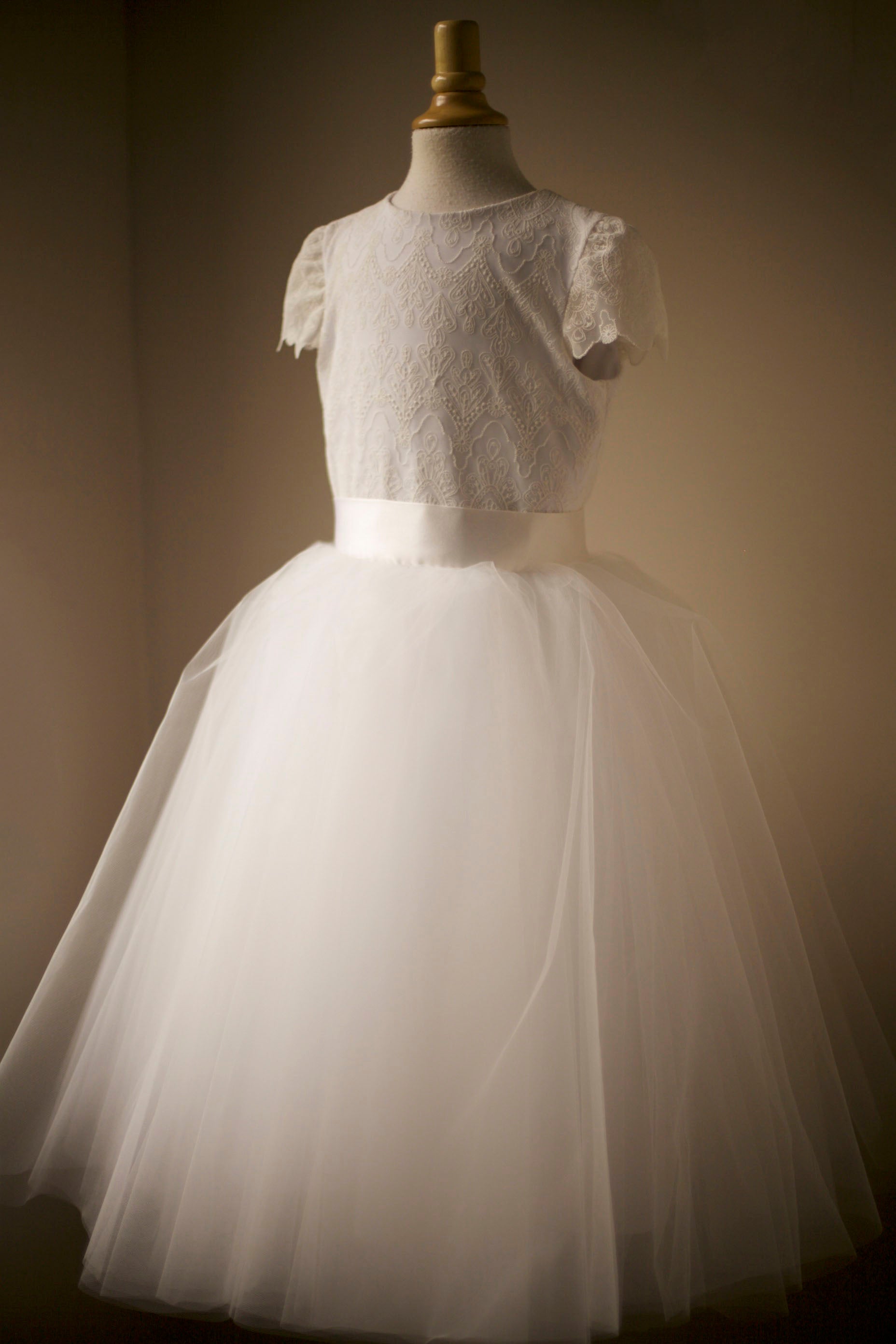 First Communion Dress with Bohemian Lace 7