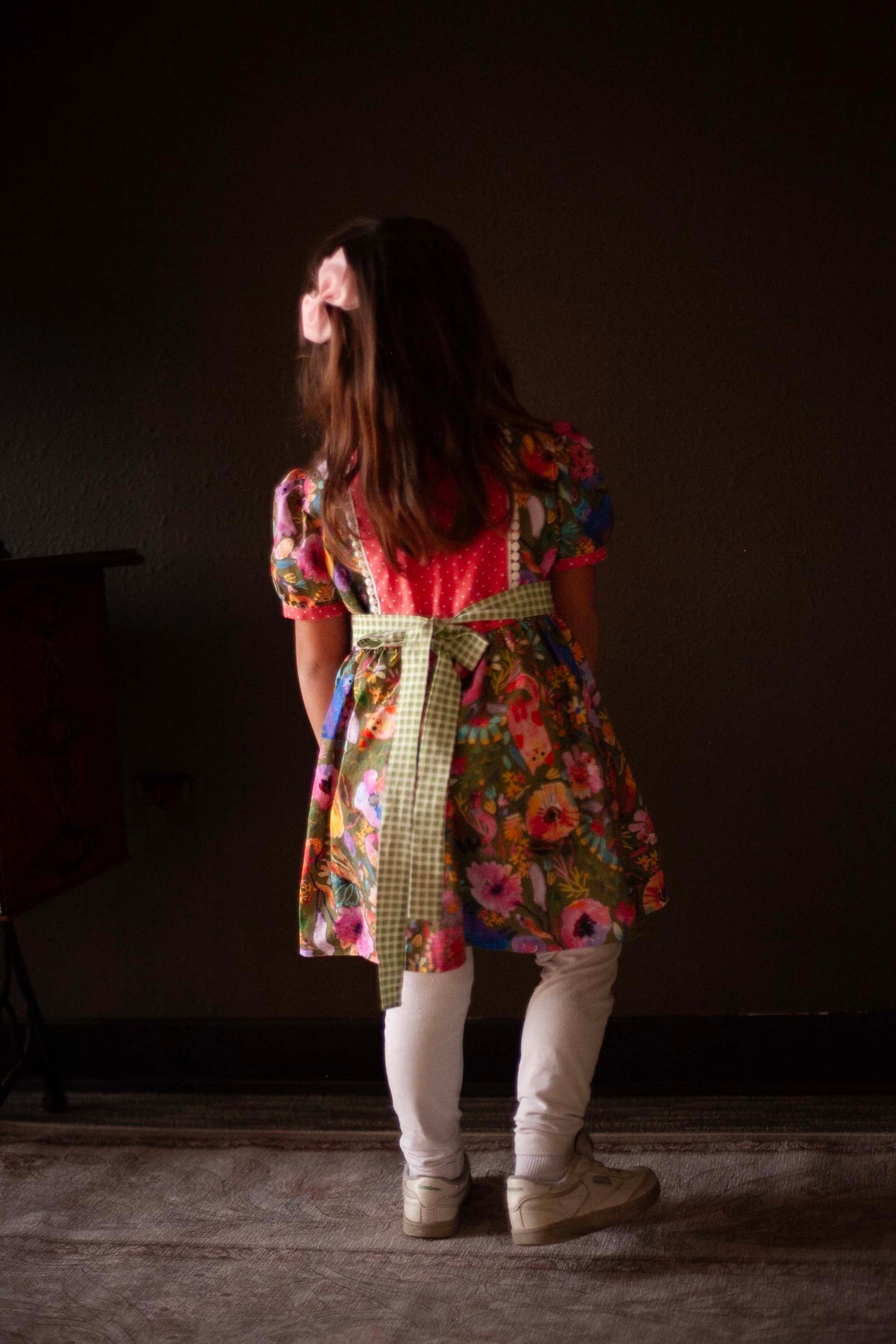 colorful vintage girls dress