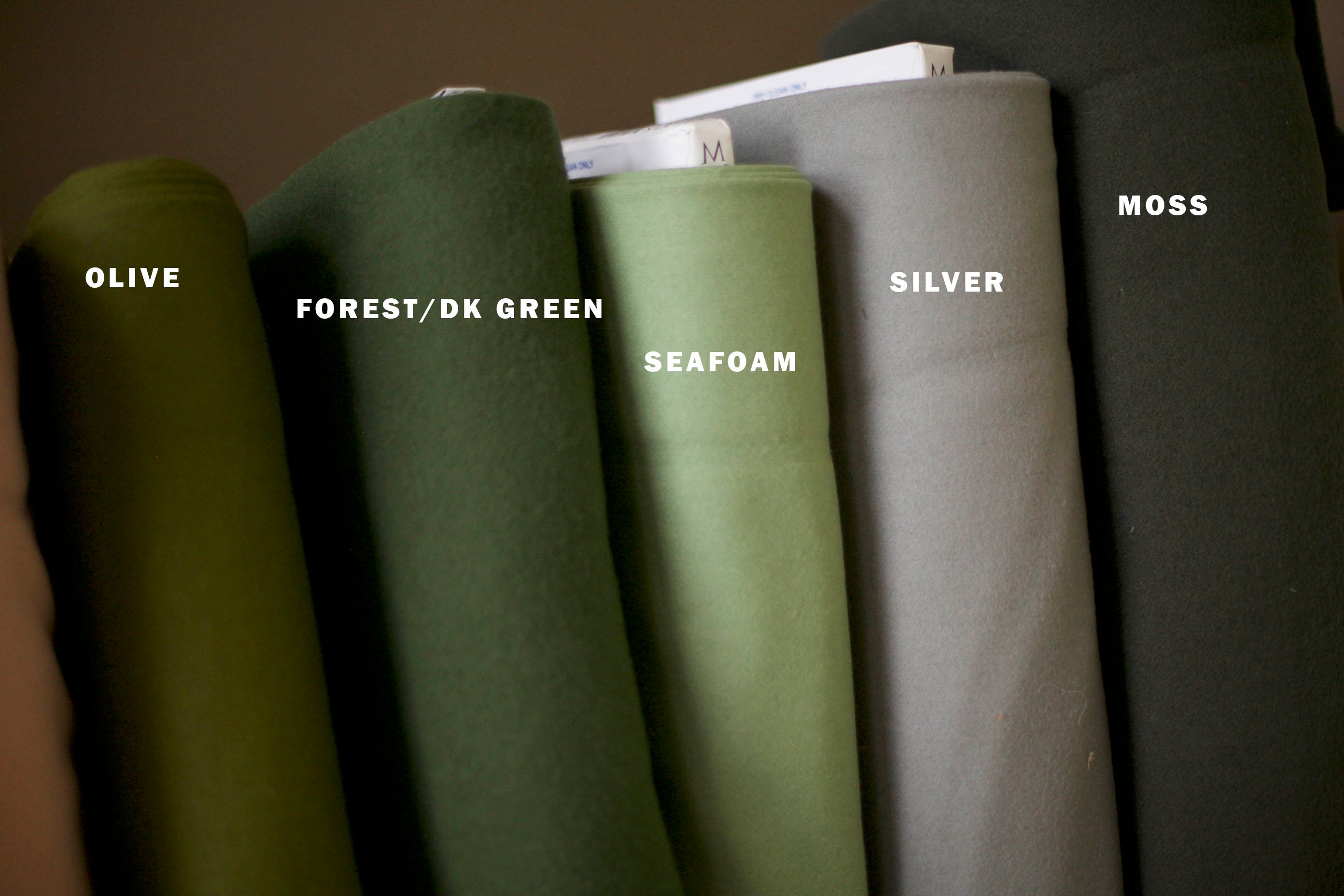 wool fabrics silver