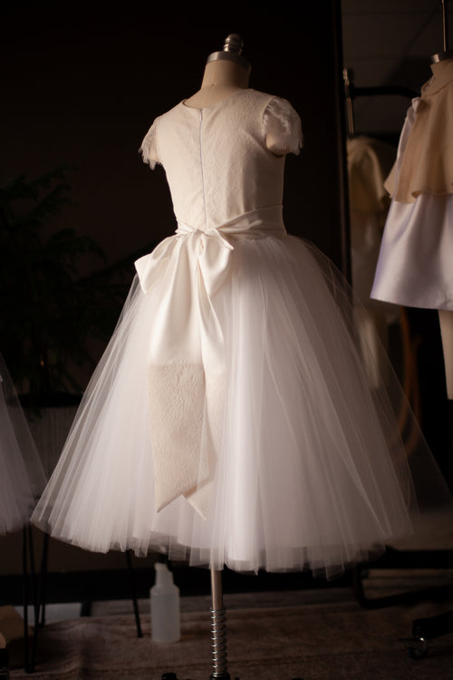 chantilly lace communion dress