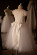 chantilly lace flower girl dress