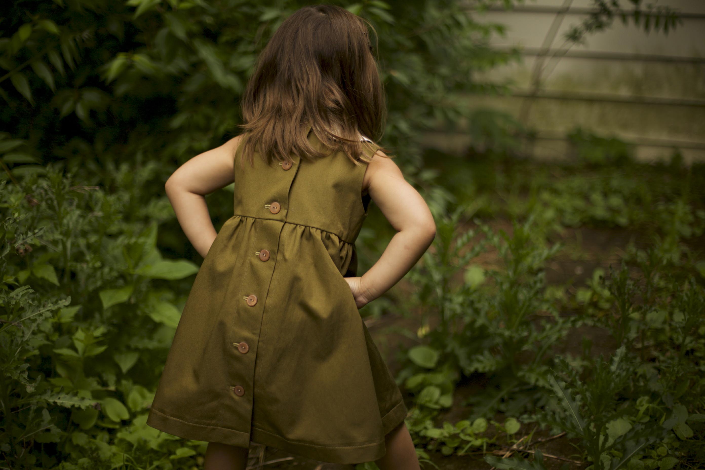 Green Girls Dress