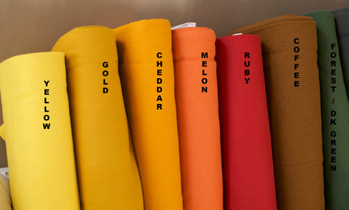 yellow Marcus Fabrics wool