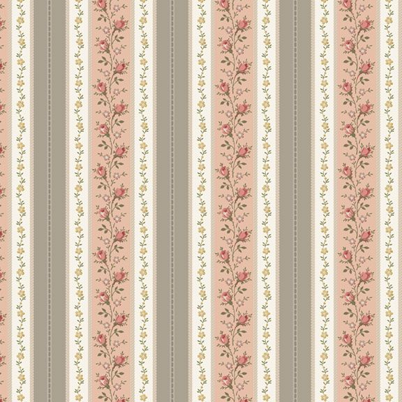 Rose Stripe Fabric