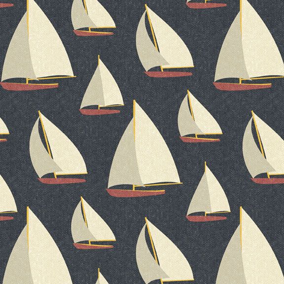 Sail Boat Fabric