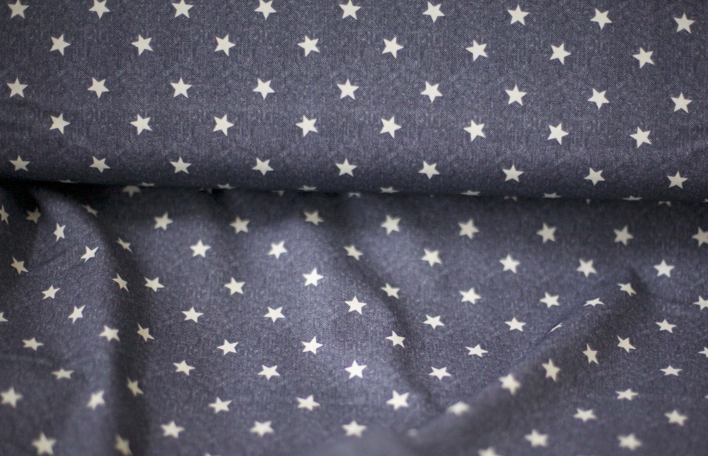 Navy Stars Fabric