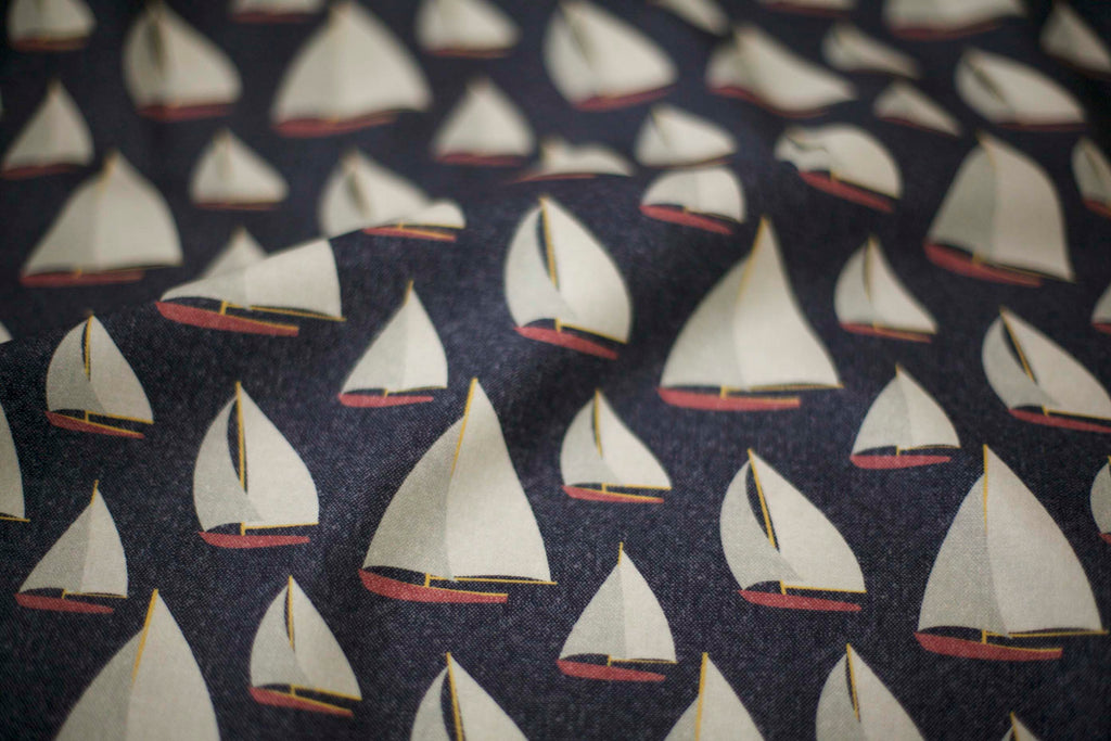 Sail Boat Fabric