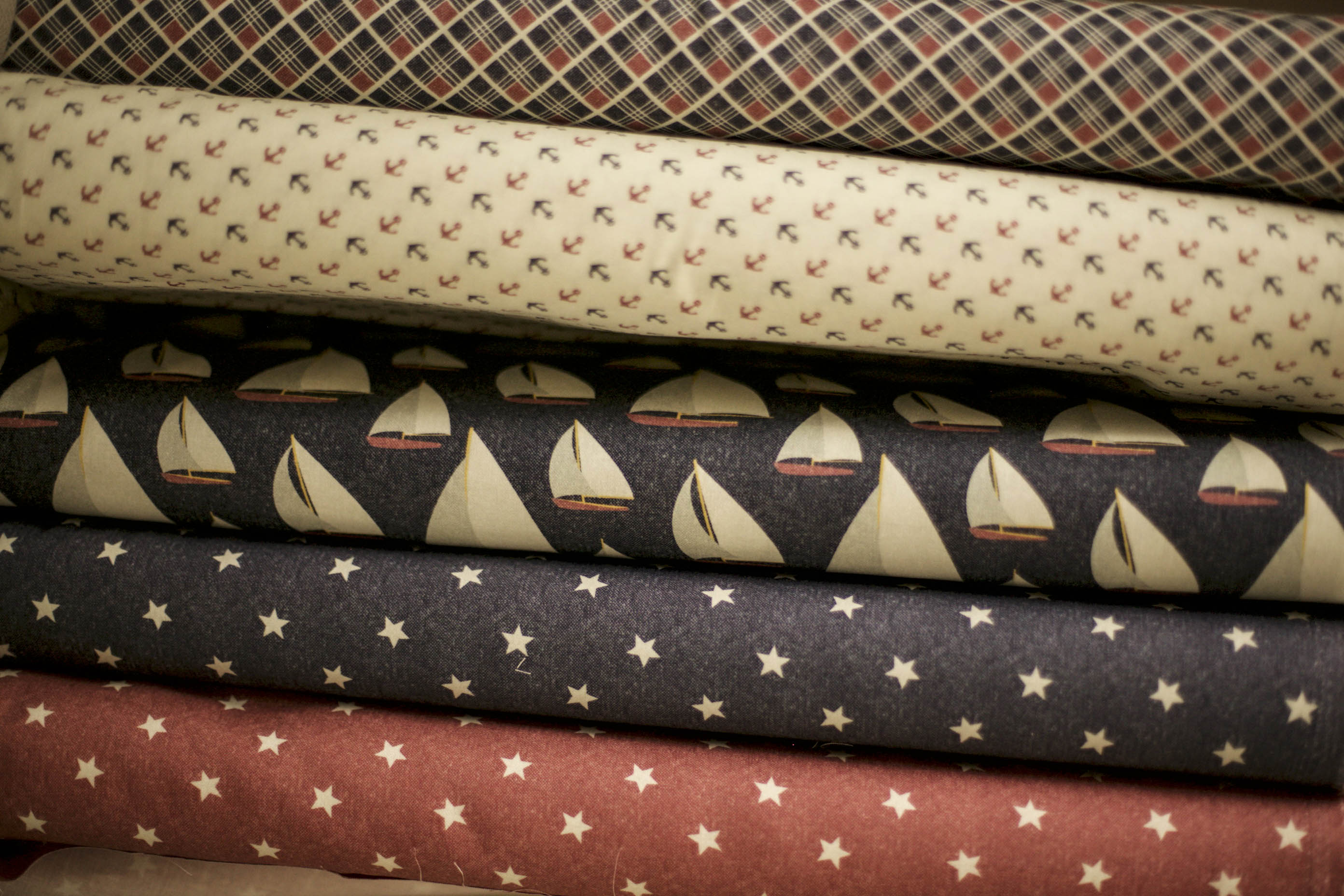 Mini Anchors Fabric