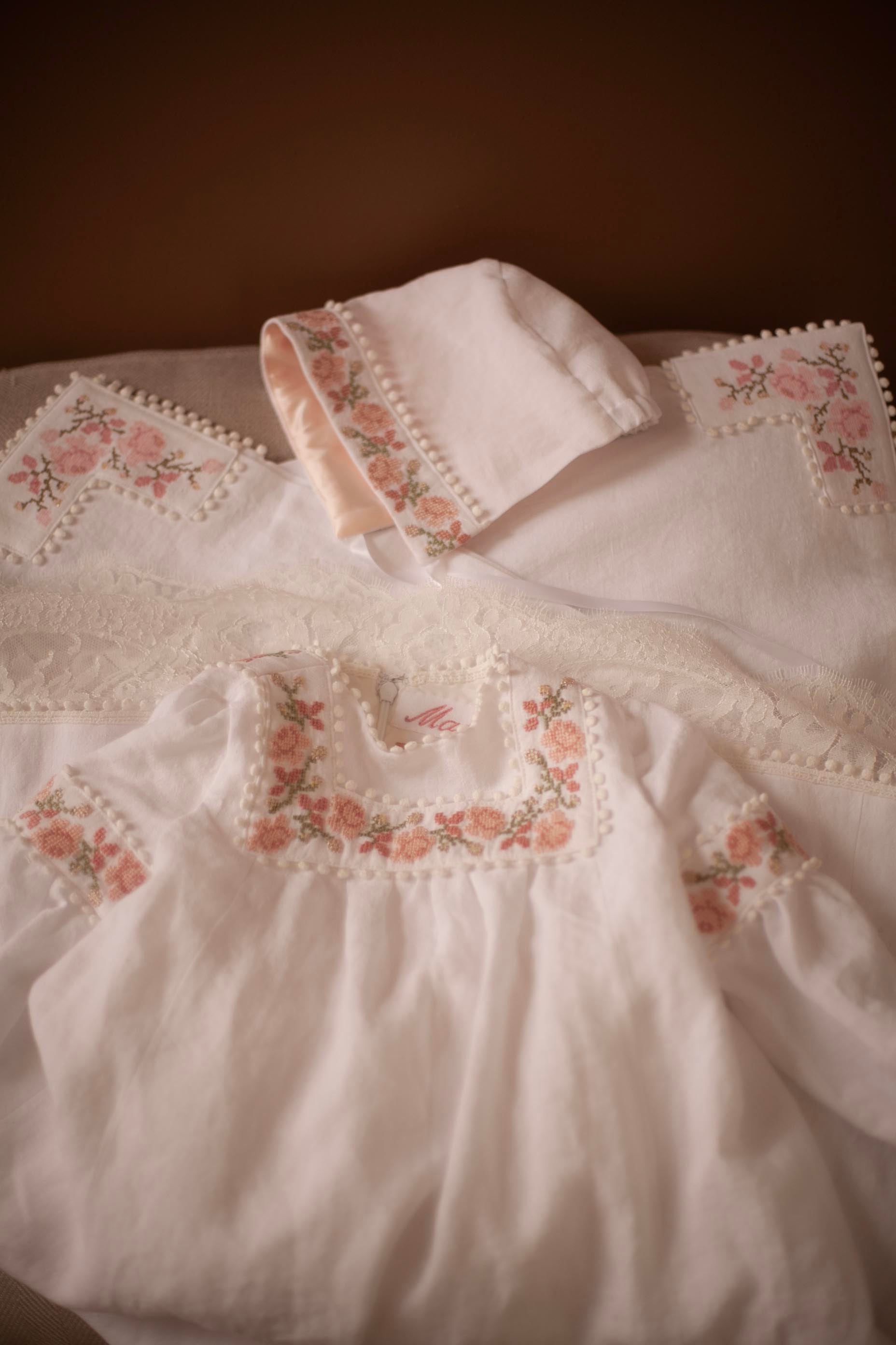 ukrainian christening dress and kryzhmo