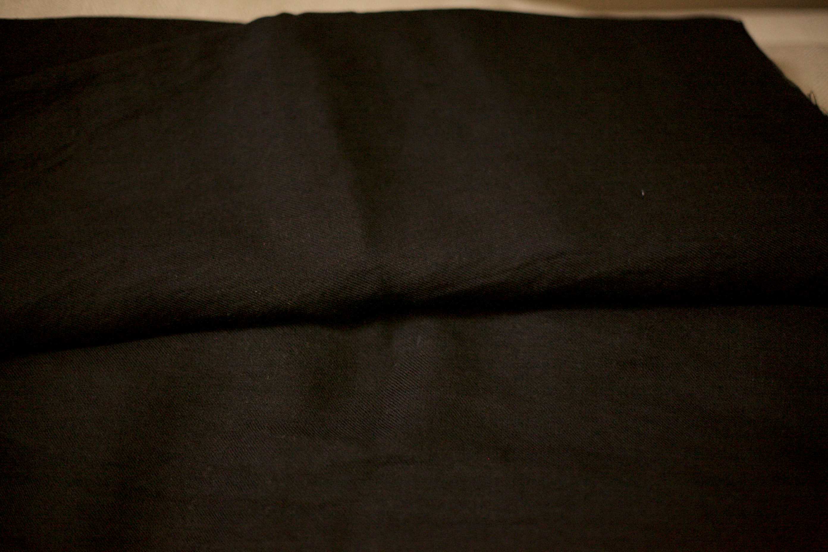 black twill linen