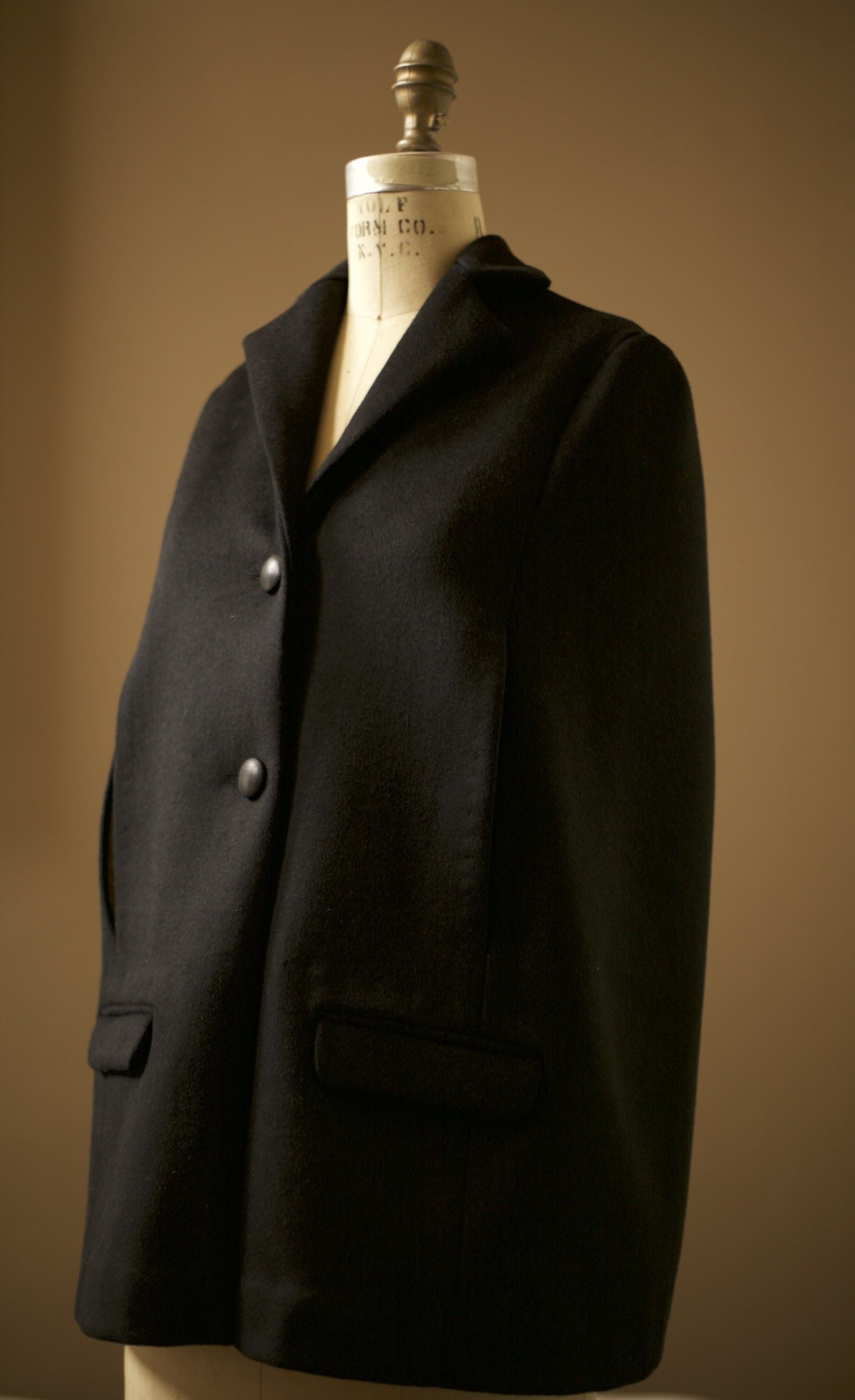 black wool cape womens