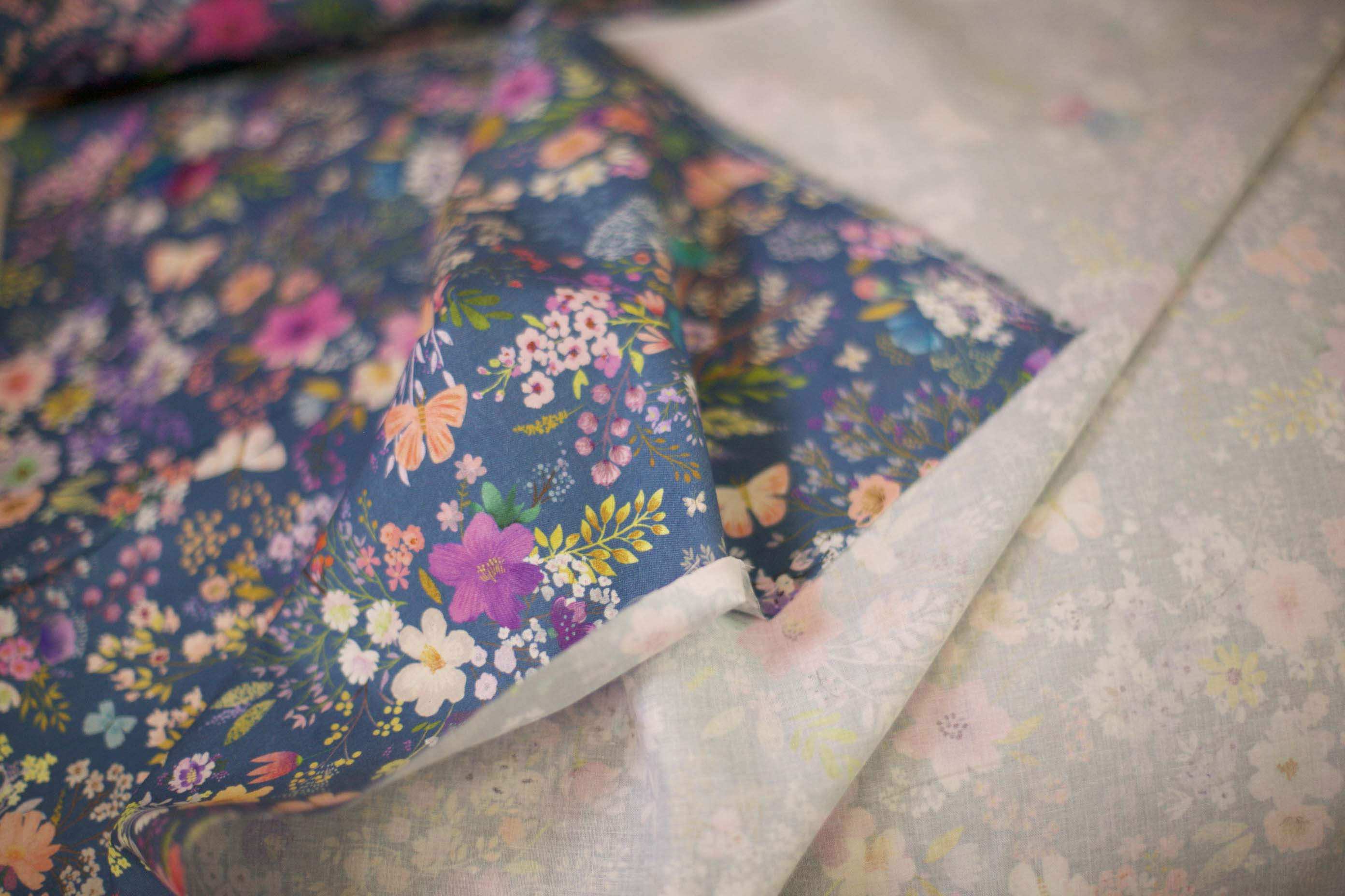 bright floral quilting fabric