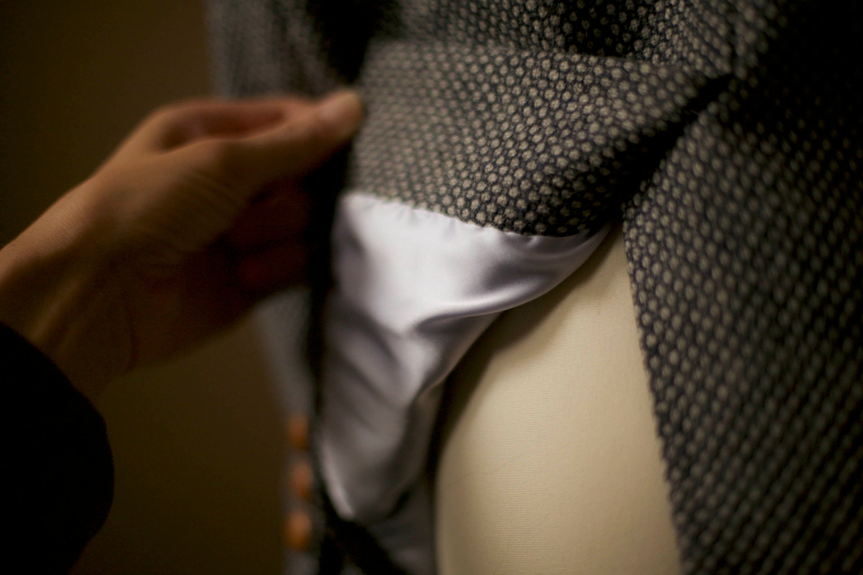 silk lined tweed jacket