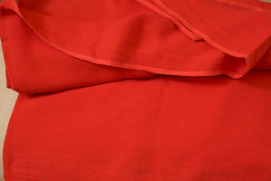 bright red linen fabric