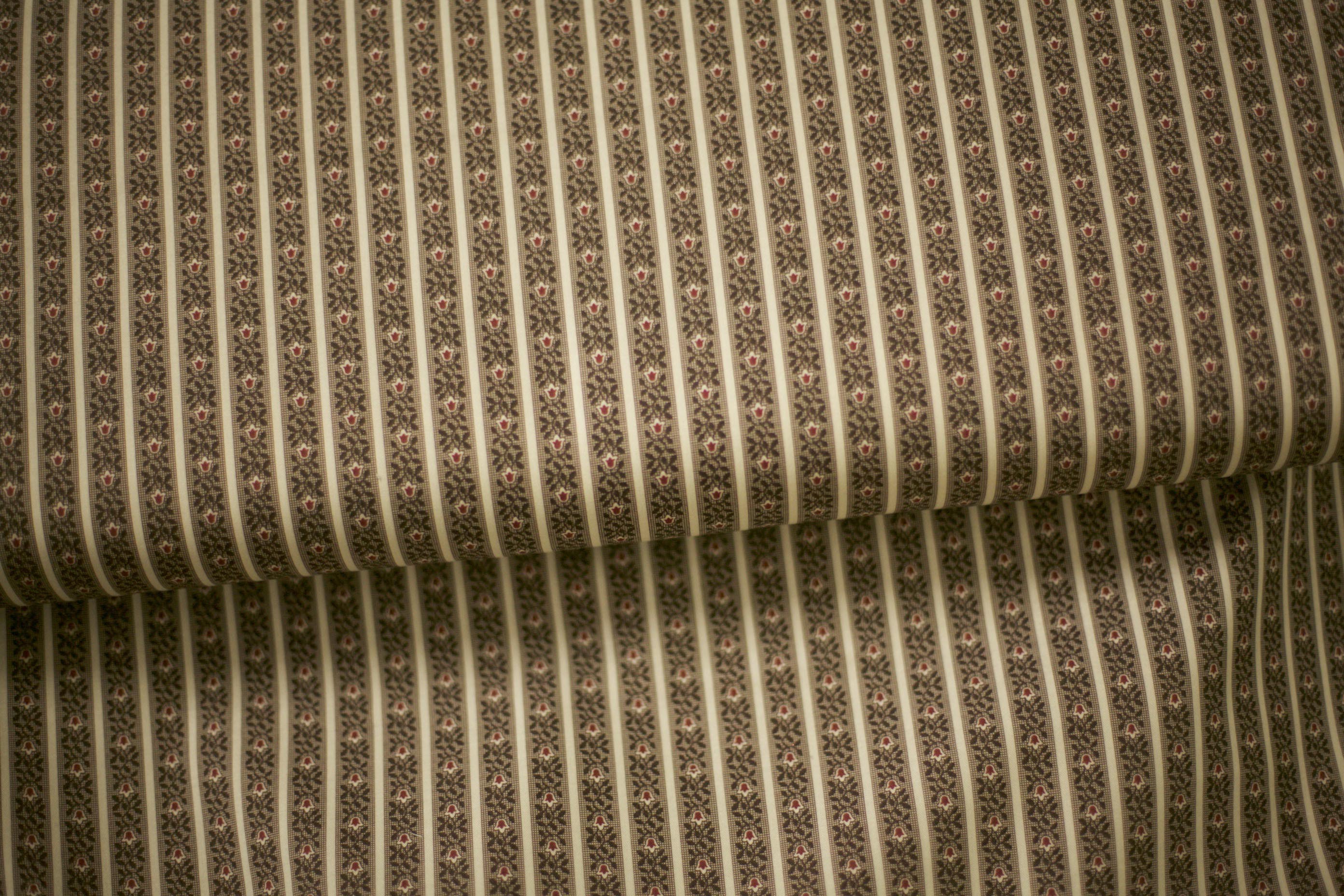 stripes brown quilting fabric