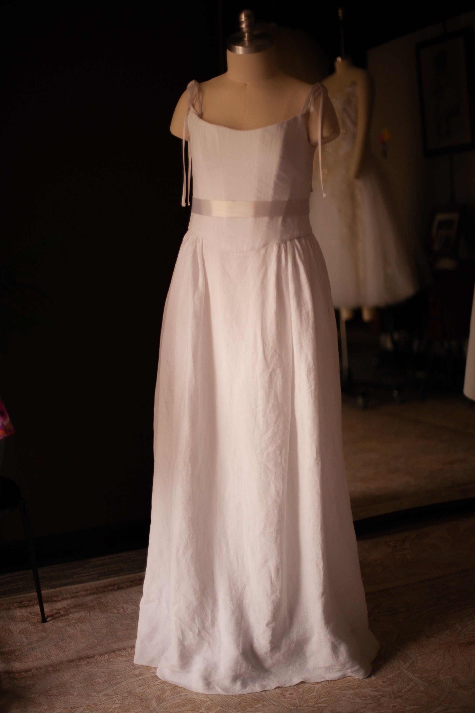 linen maxi dress