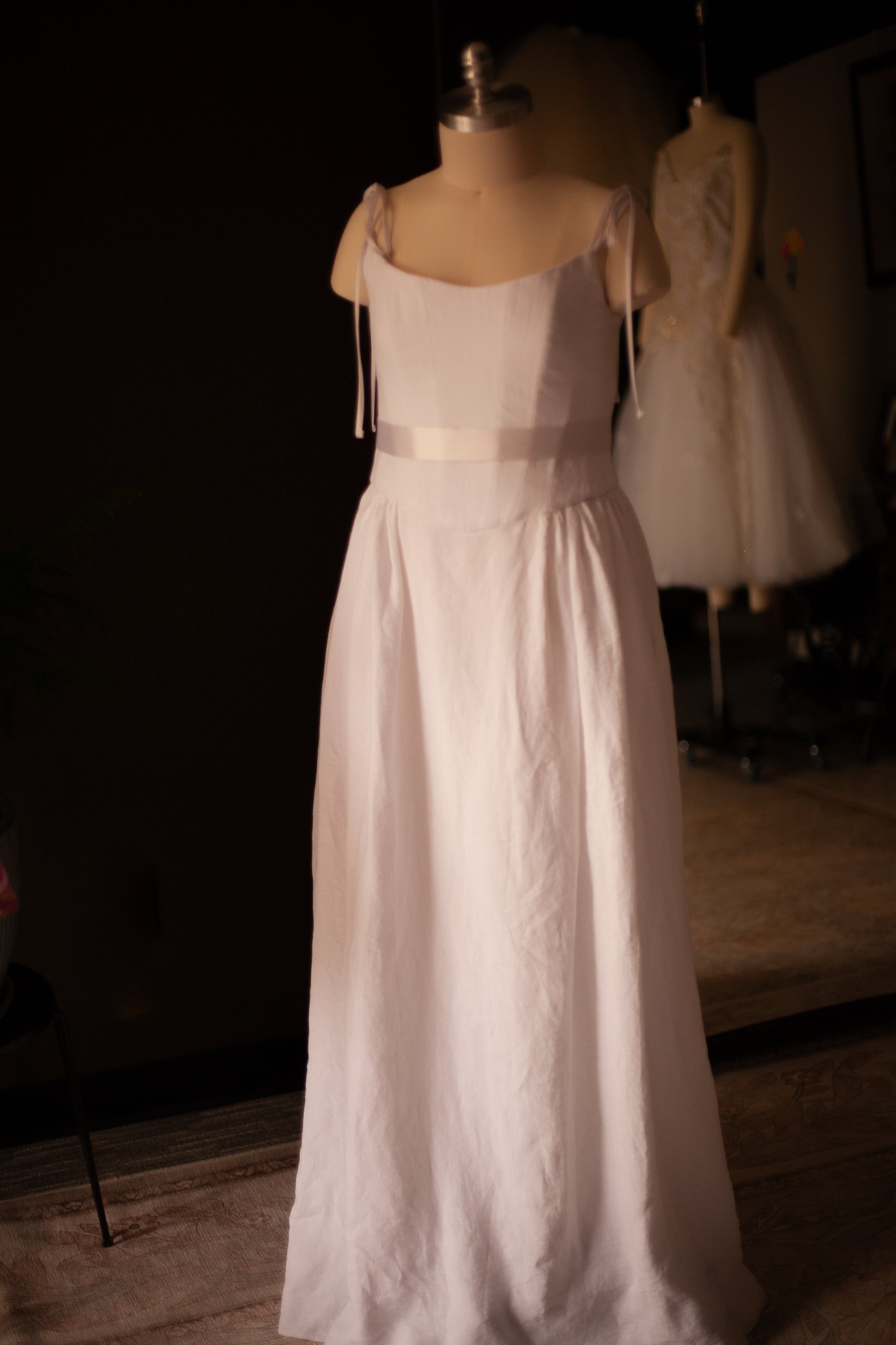 bat mitzvah white long dress