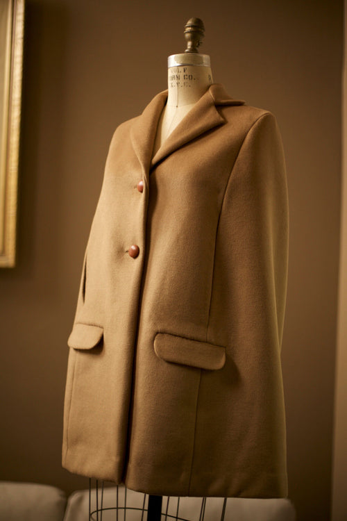 camel wool cape