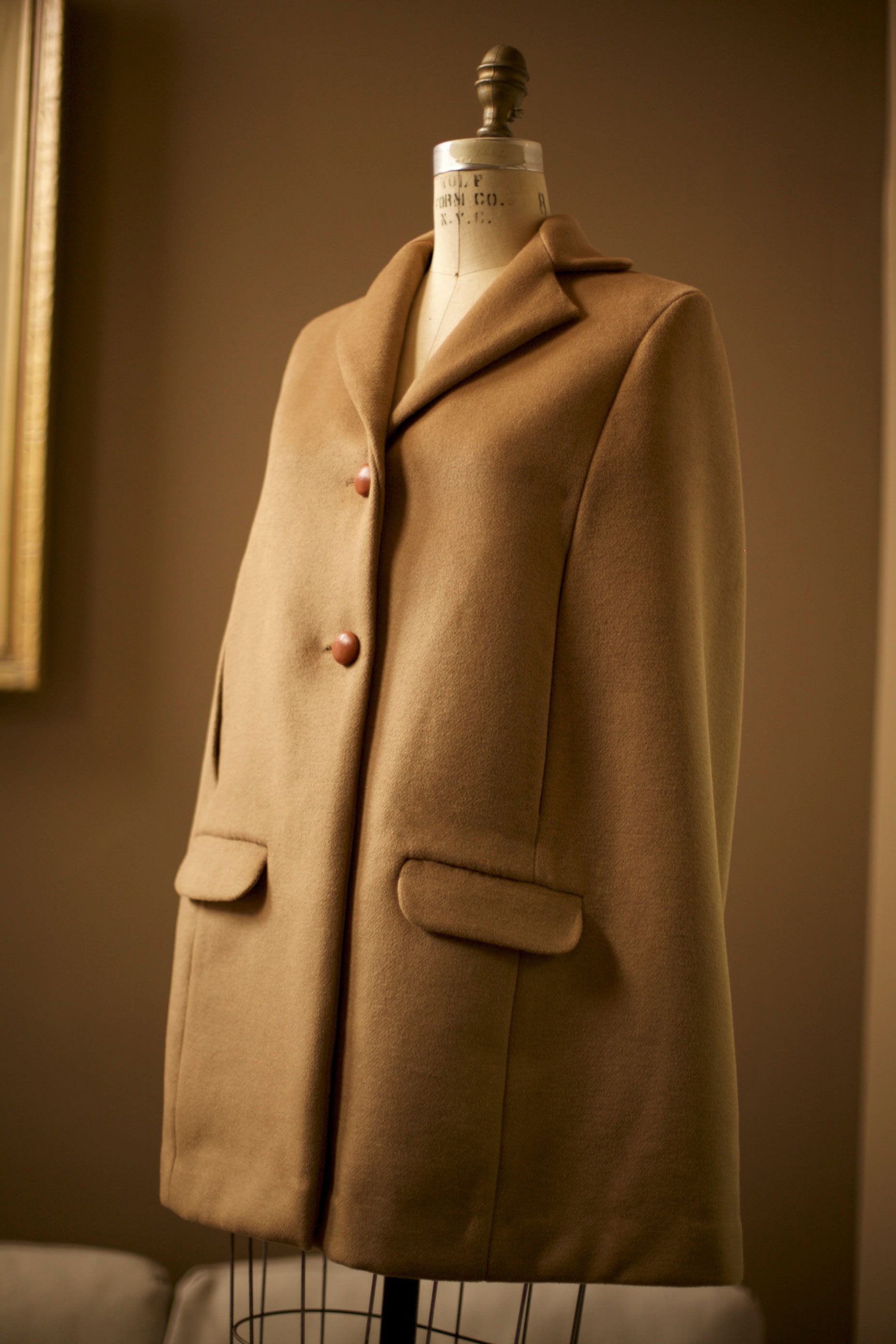 Girls Tan Wool Cape
