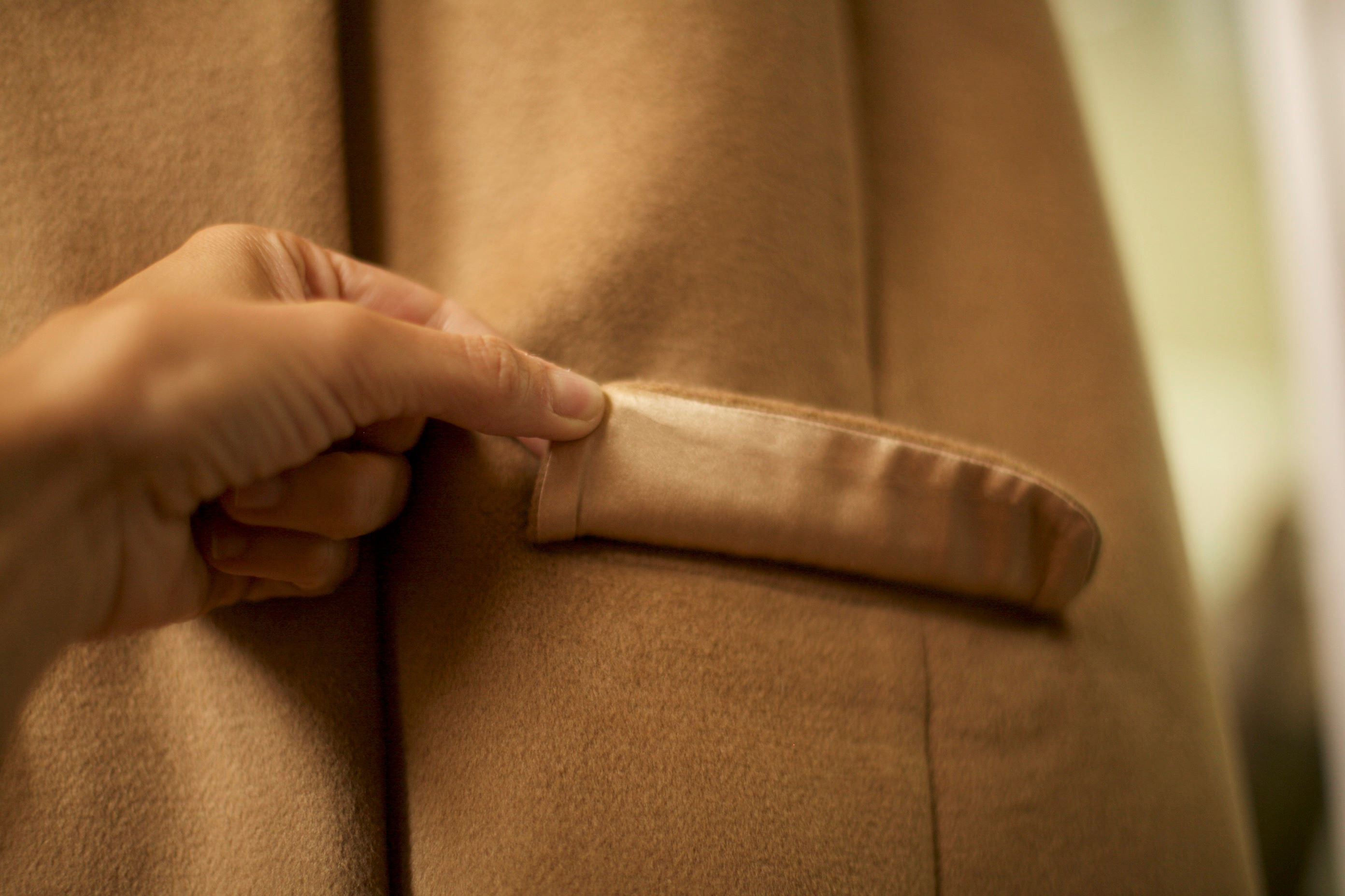 silk lined wool cape
