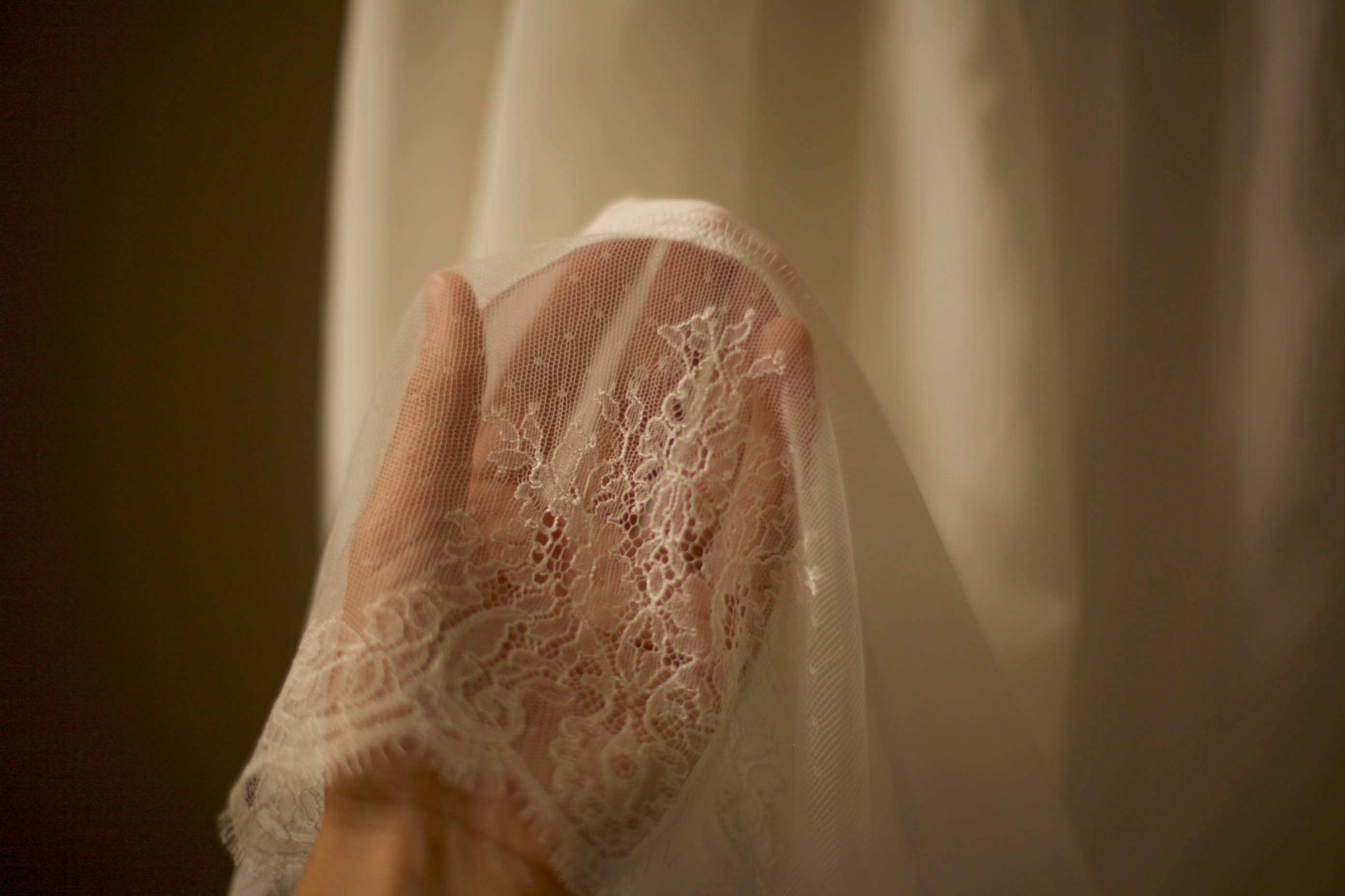 chantilly lace christening gown