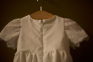 silk lace christening gown