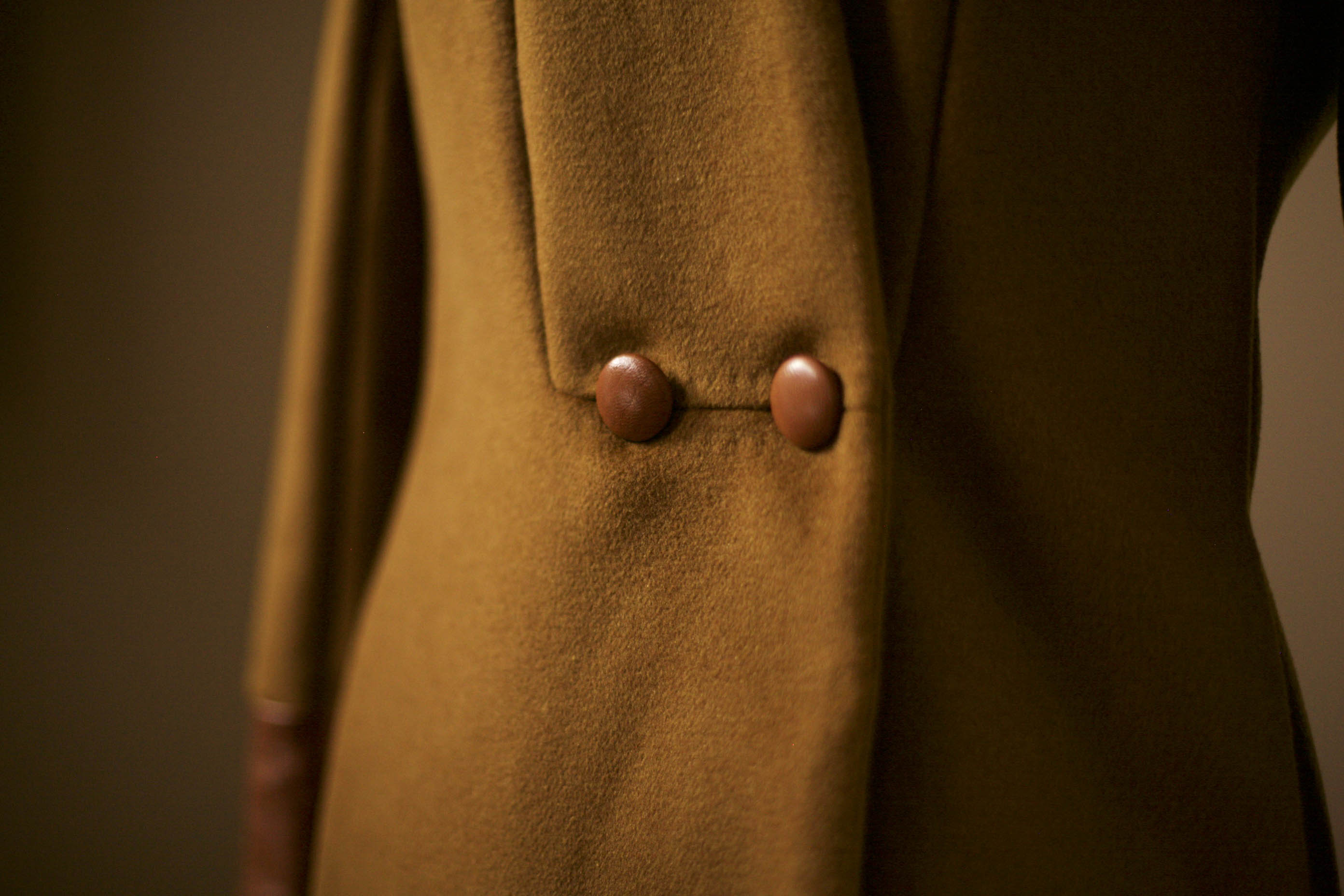 cognac wool coat womens