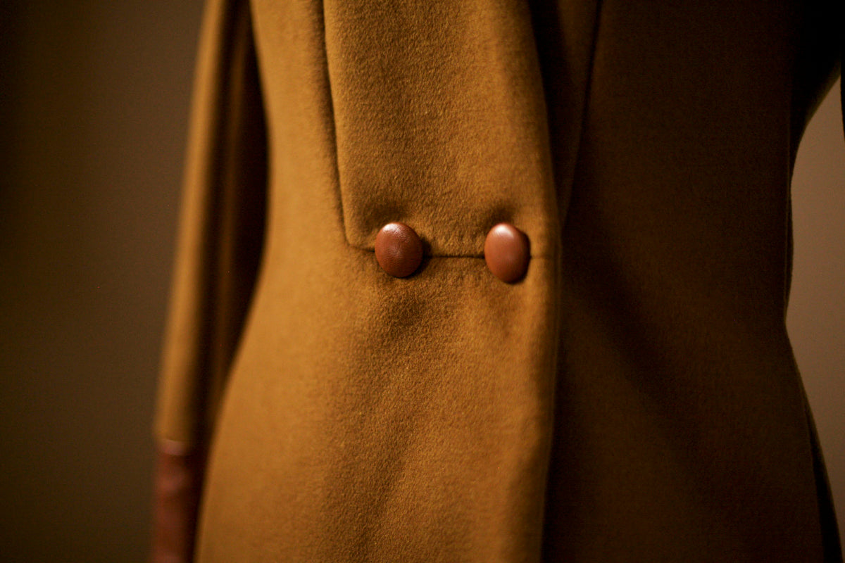 Cognac Wool Coat â A N A G R A S S I A