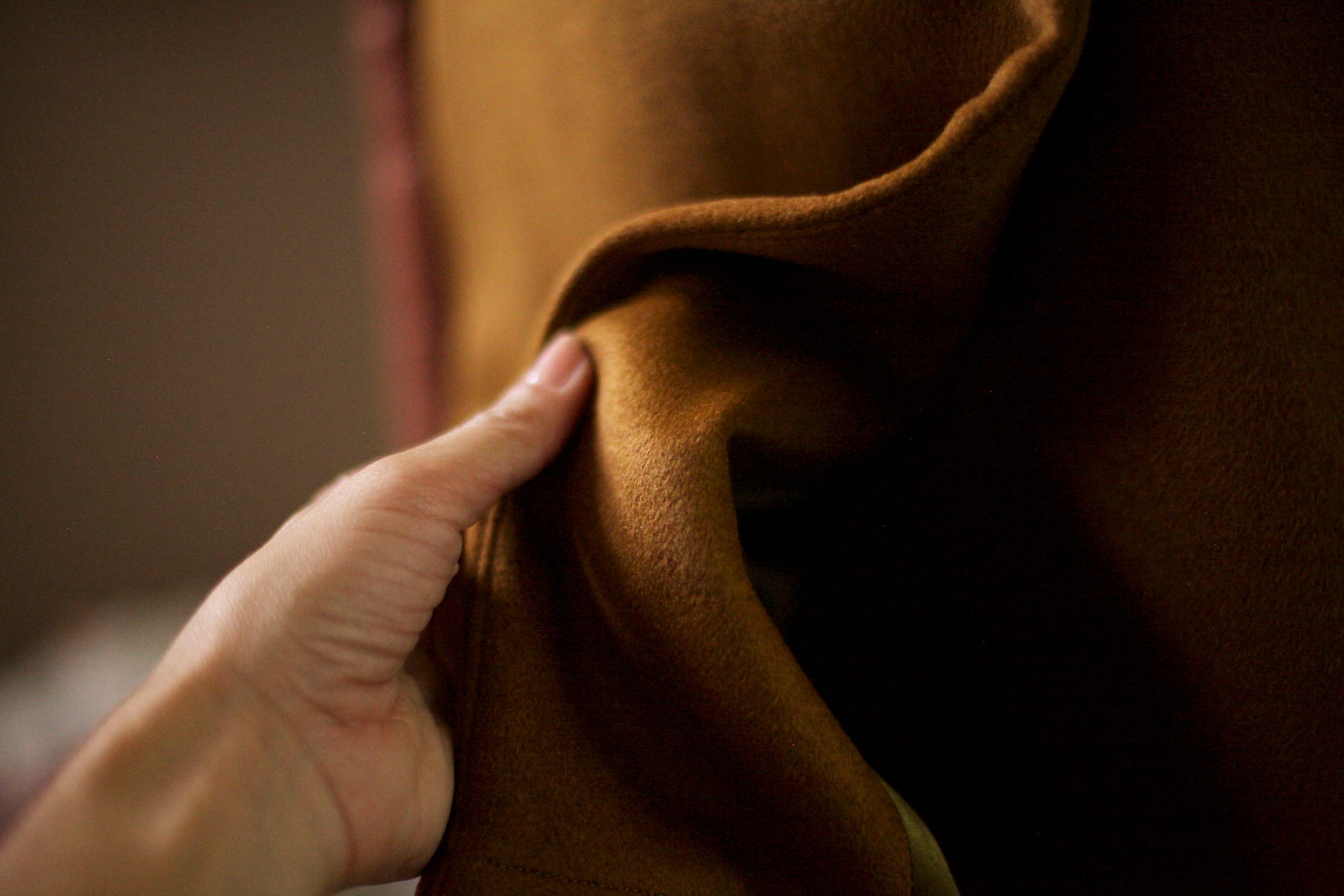 cognac wool jacket