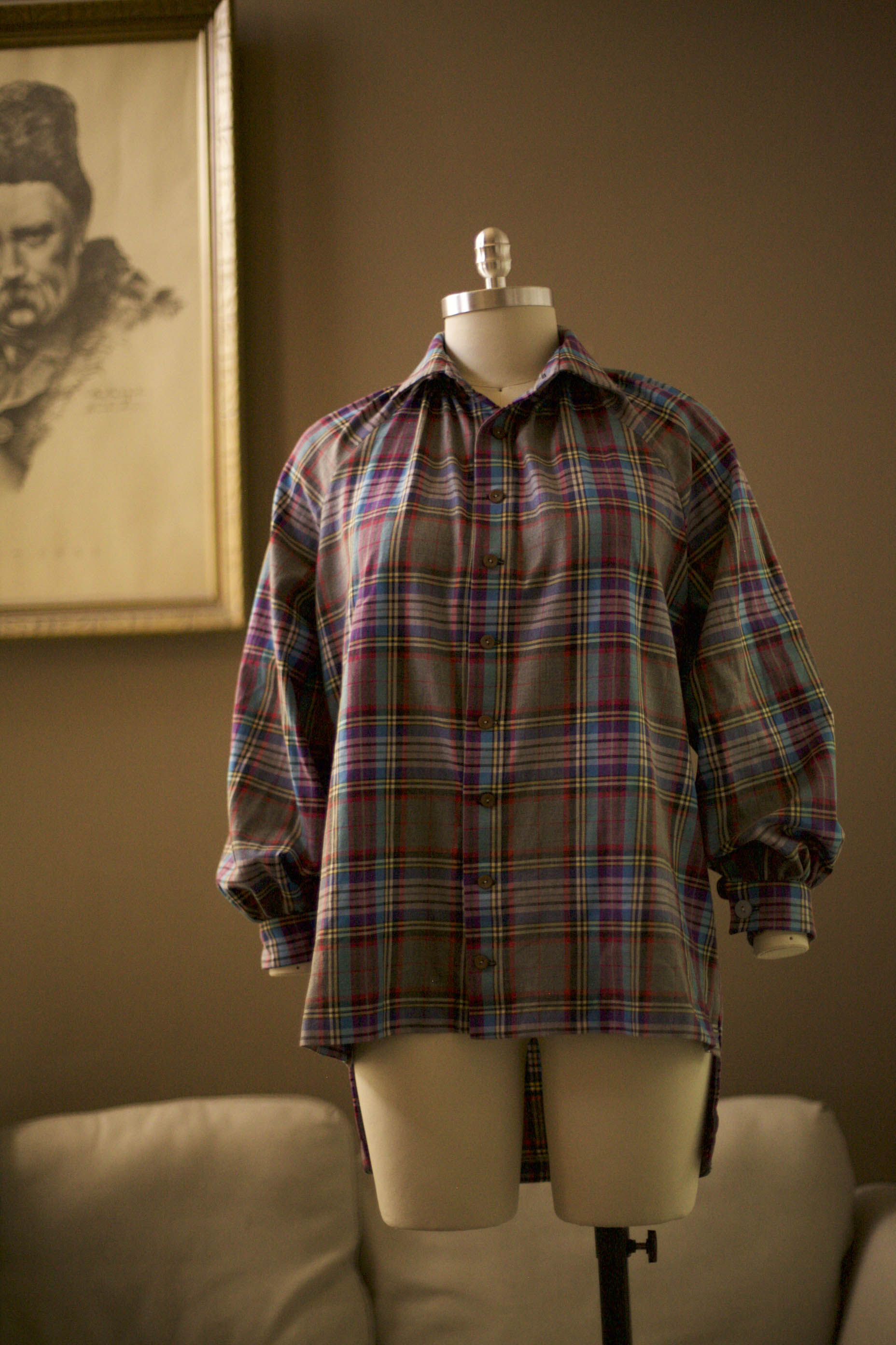 Colorful Women's Plaid Shirt