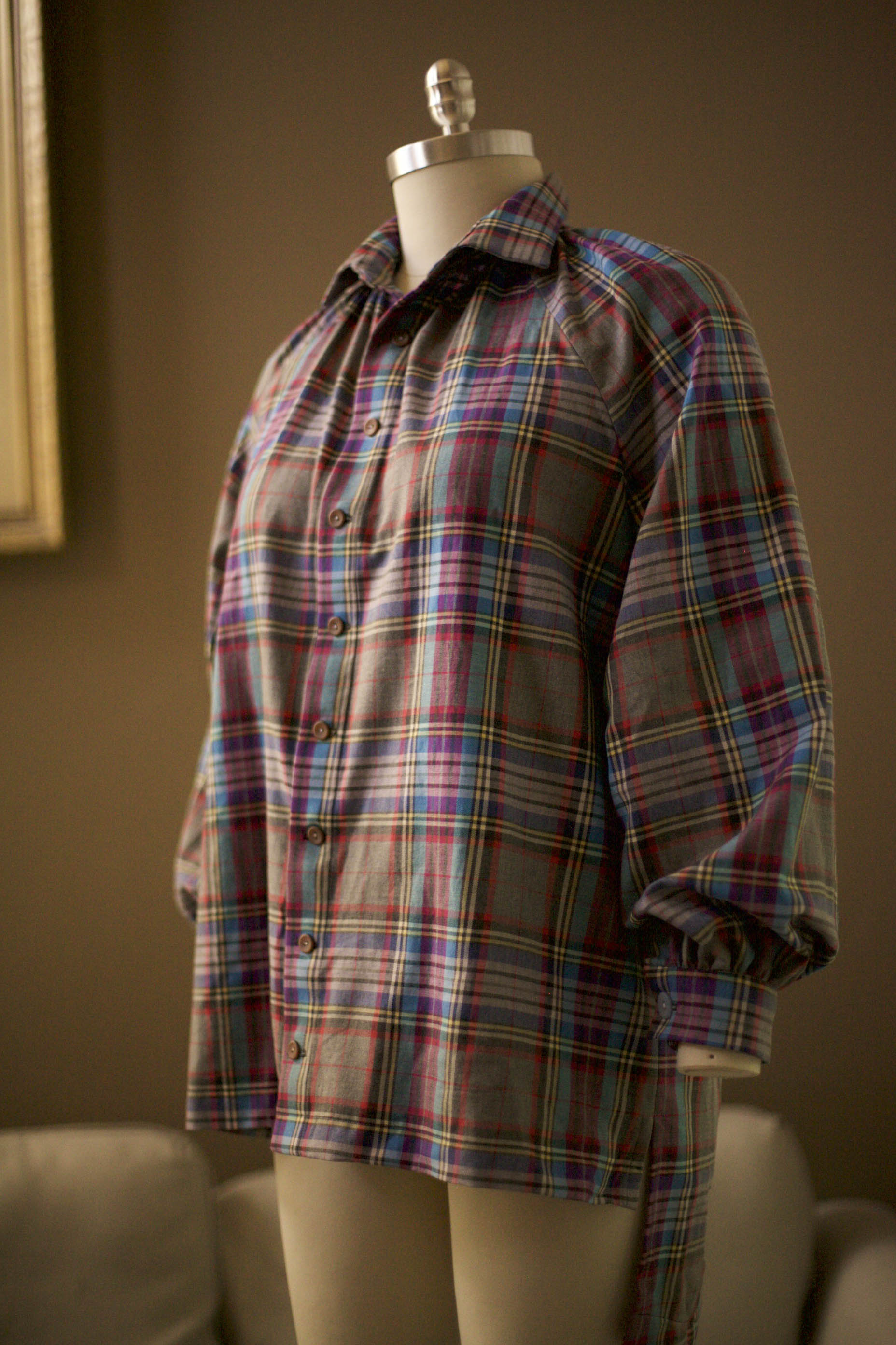 Colorful Women's Plaid Shirt