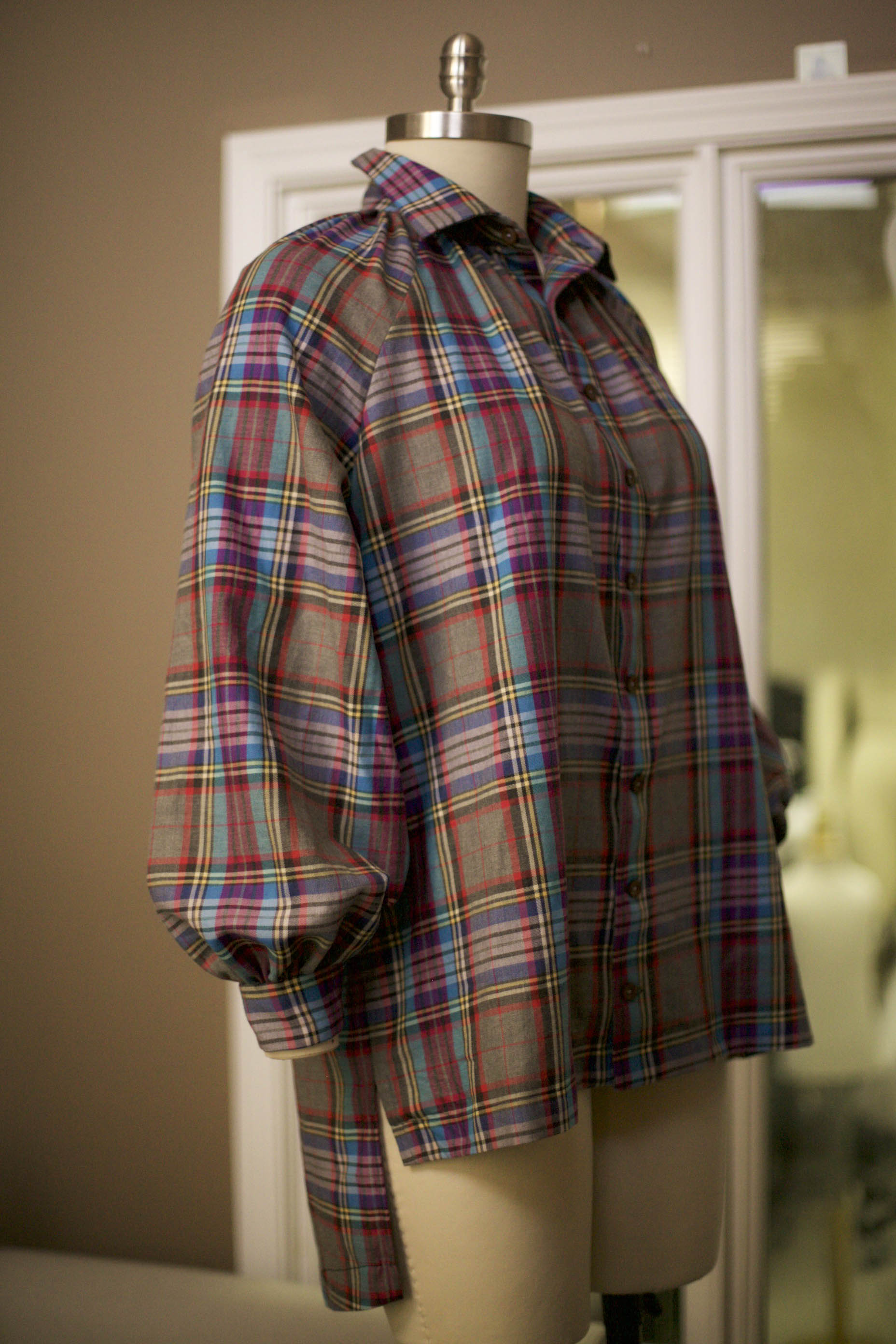Colorful Women's Plaid Shirt