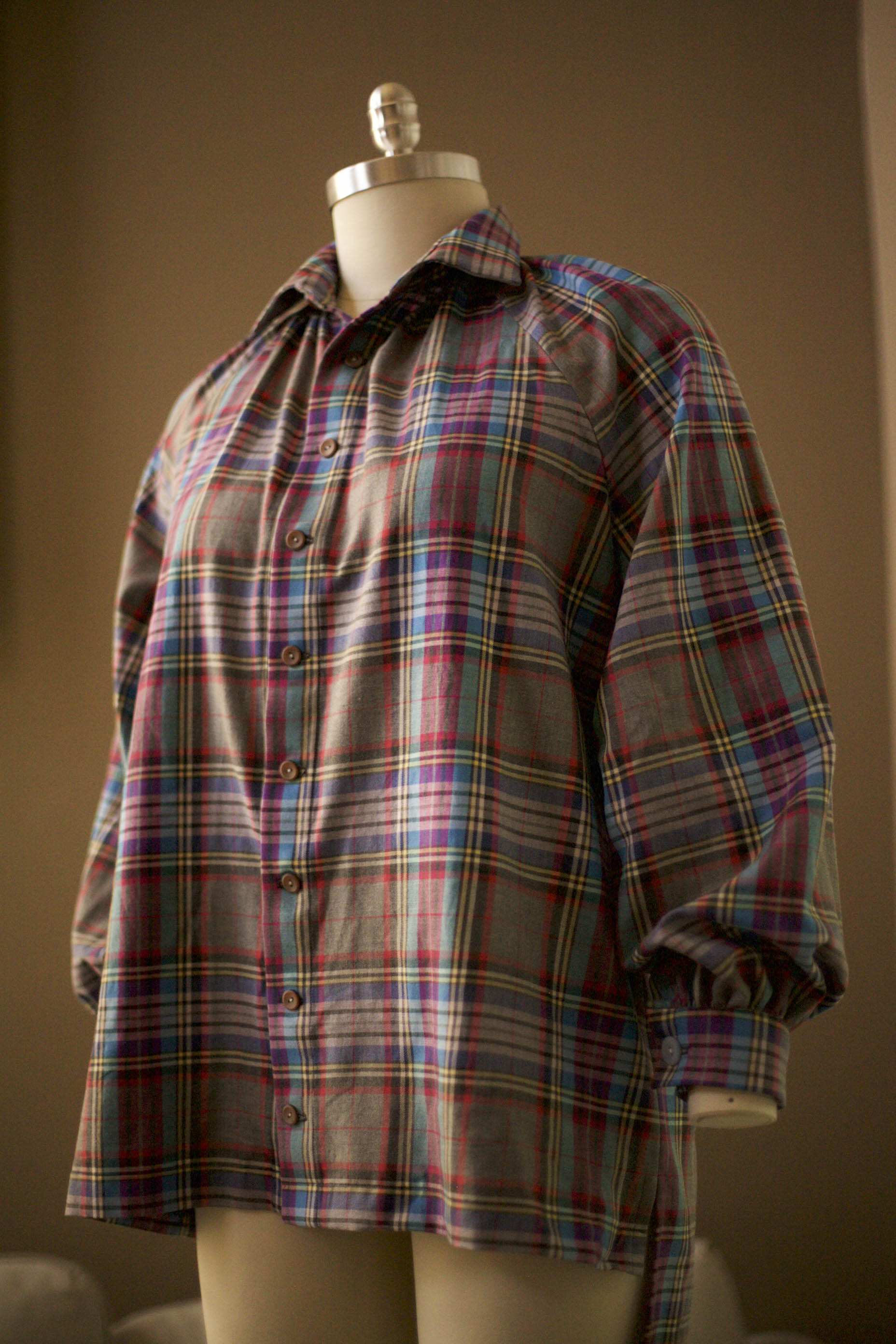 Colorful Women's Plaid Shirt